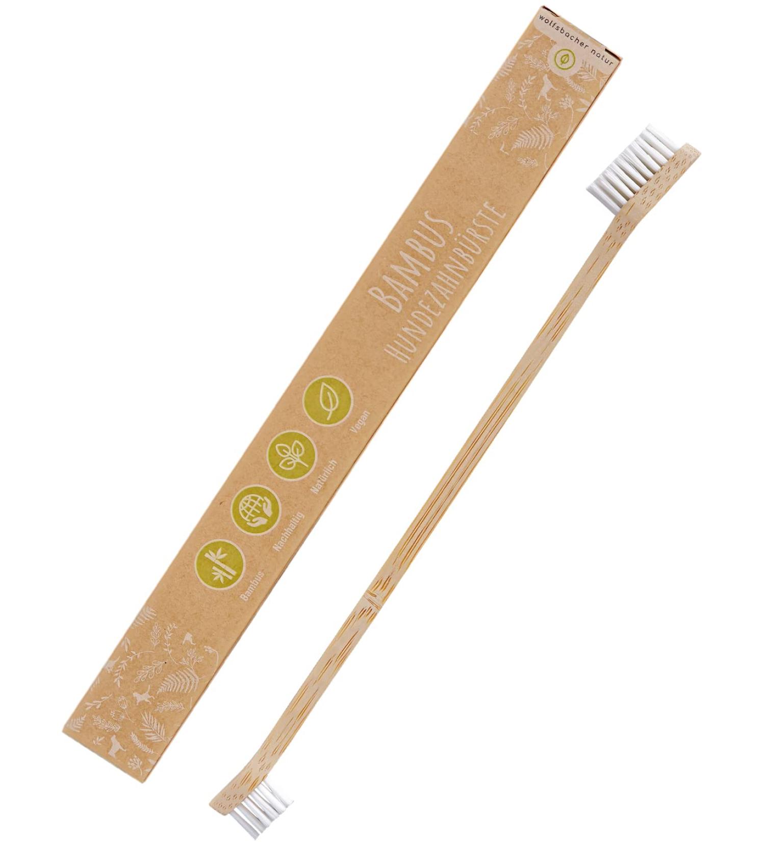 Bamboo Toothbrush for Dogs & Cats | 100% BPA-Free Dental Care | Removes Tartar & Bad Breath | Eco-Friendly 1 Pack - Buy Online on SooperMarket.com