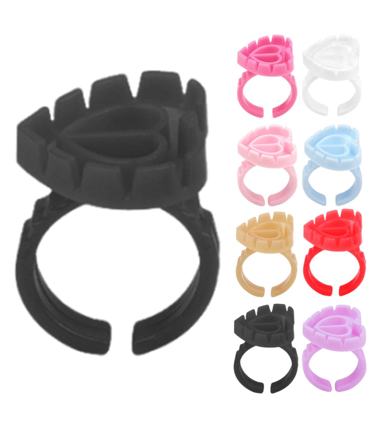 100PCS Flower Shaped Cups Practical Rings Cup For Makeup Artists And Beauty Enthusiasts Mixed Colors - Buy Online on SooperMarket.com