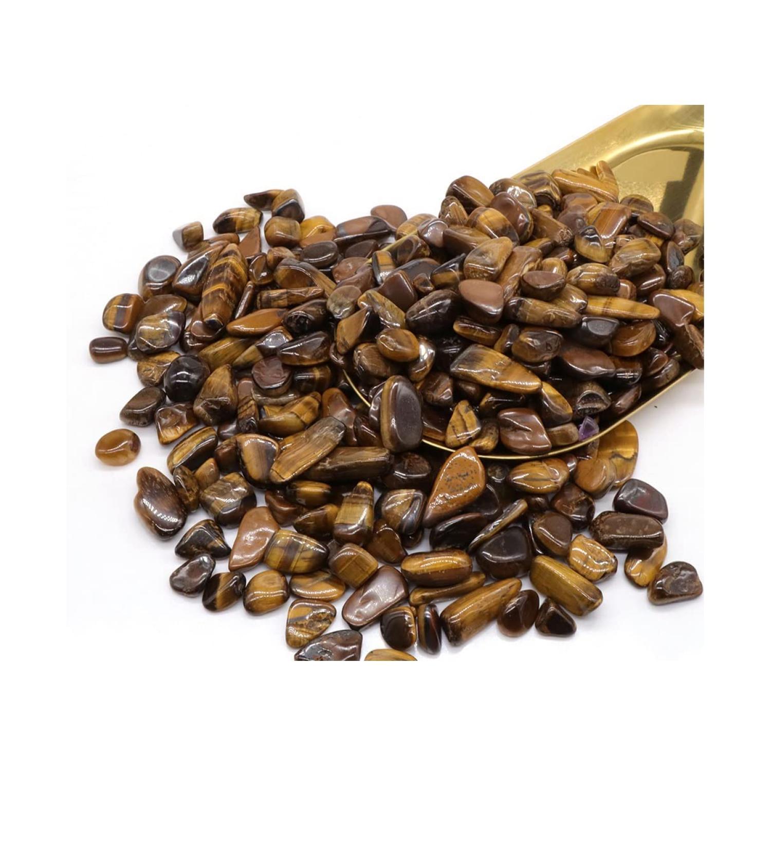 Natural Crystals and Stones Gravel Specimen Bulk Colorful Agates for Aquarium Home Decoration DIY (Color : Tiger Eye Size : 50g) 50g Tiger Eye - Buy Online on SooperMarket.com