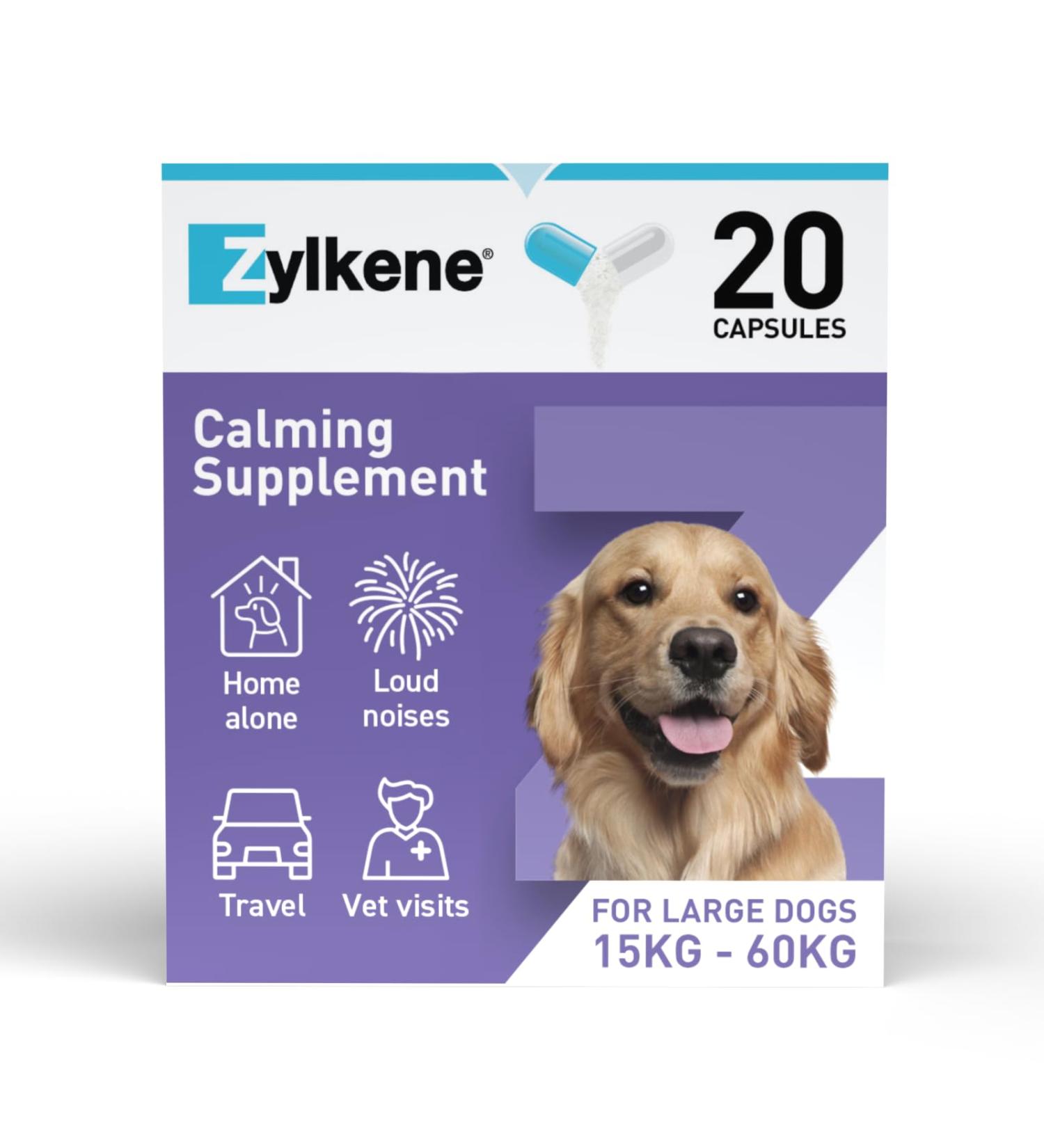 Zylkenee 450mg - 20 Capsules | Natural Stress Relief Supplement for Pets | Fast International Shipping - Buy Online on SooperMarket.com