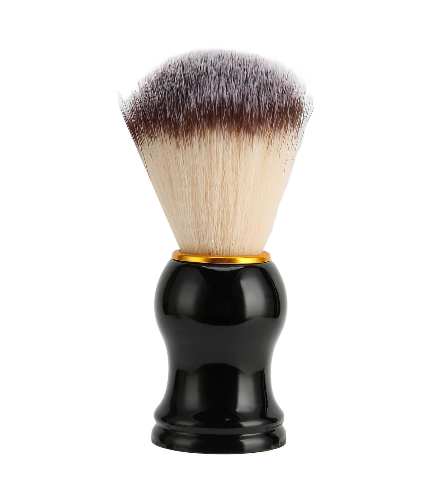 Premium Nylon Hair Shaving Brush & Neck Duster - Perfect for Salons Home & Travel | Ideal for Beard Care & Wet Shaving - Buy Online on SooperMarket.com