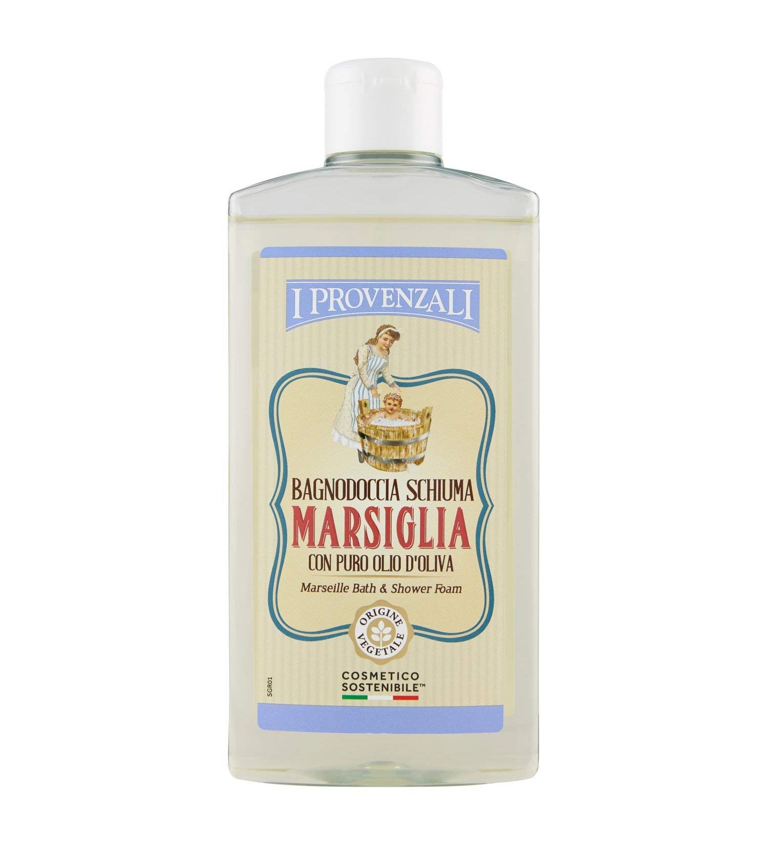 Buy Bagno Schiuma Marsiglia Marseille Shower Gel with Pure Olive Oil - 13.5 oz Italian Import | International Shipping Available - Buy Online on SooperMarket.com