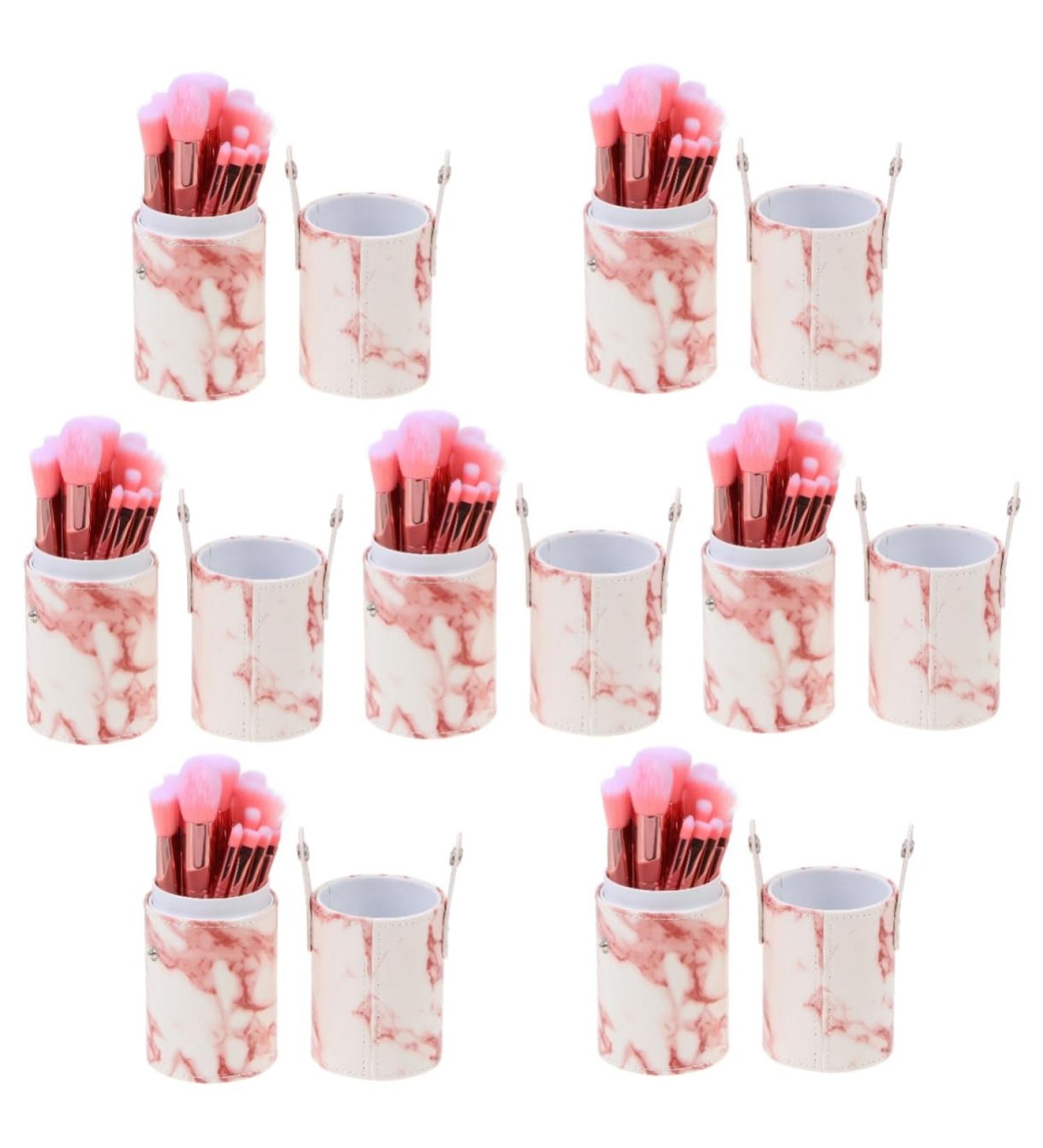 7-Piece Makeup Brush Set - Professional Quality Cosmetic Tools for Flawless Application | Ideal for Dresser & Travel - Buy Online on SooperMarket.com