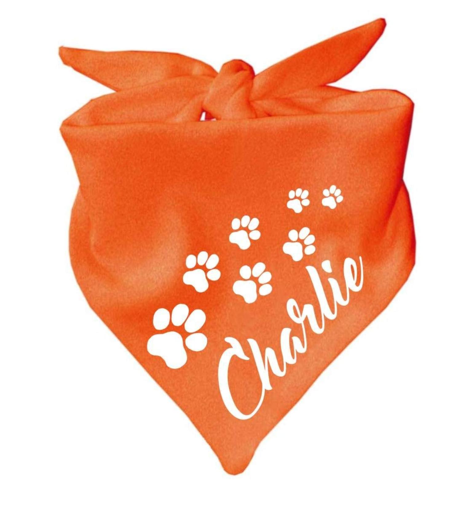 Buy Orange Dog Triangular Scarf - Size 1 (55 cm) | Stylish & Comfortable for Your Pet - Buy Online on SooperMarket.com