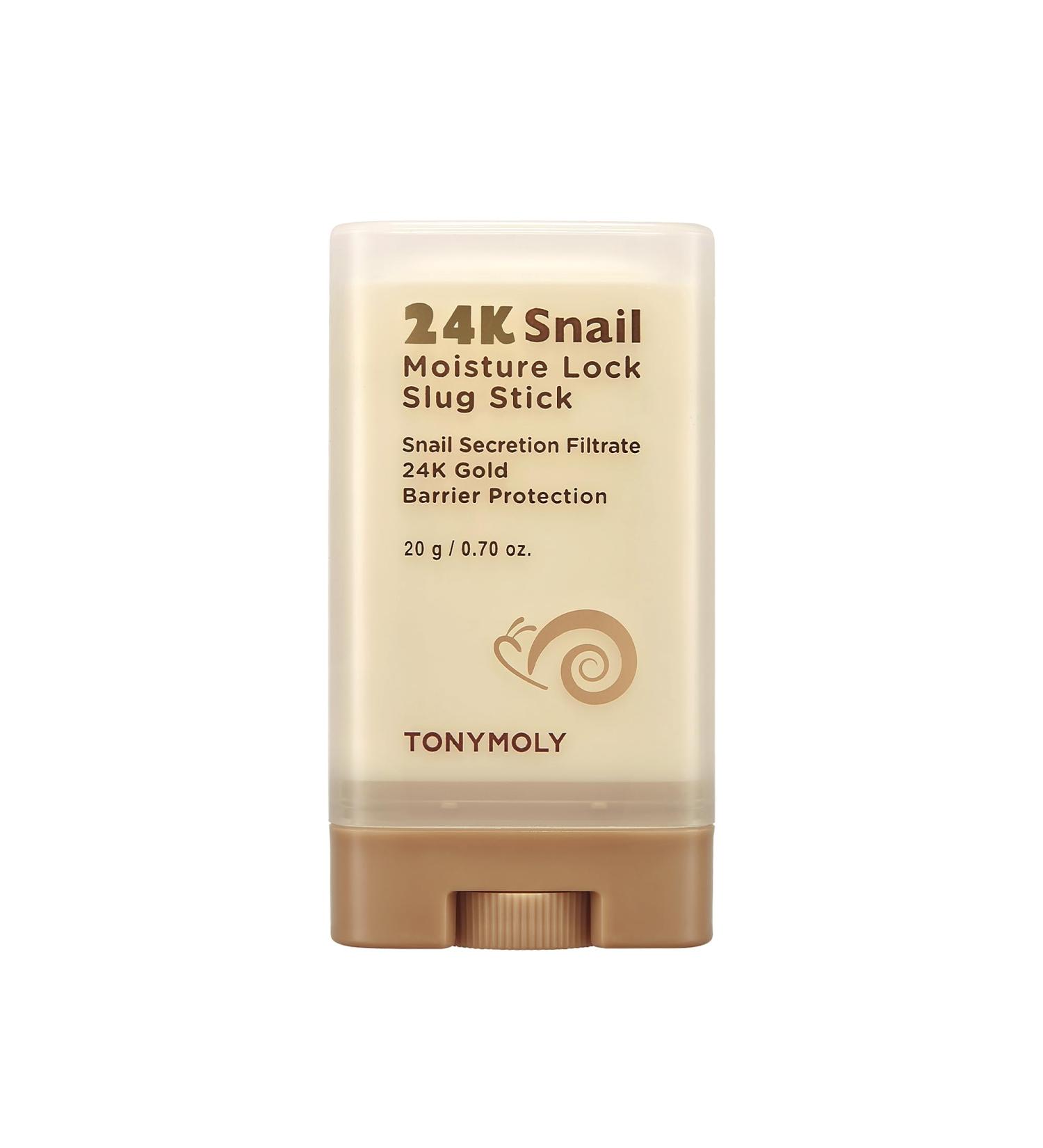 TONYMOLY 24K Snail Moisture Lock Slug Stick - Hydrating Multi Balm with Snail Mucin & 24K Gold for Barrier Protection | International Shipping Available - Buy Online on SooperMarket.com