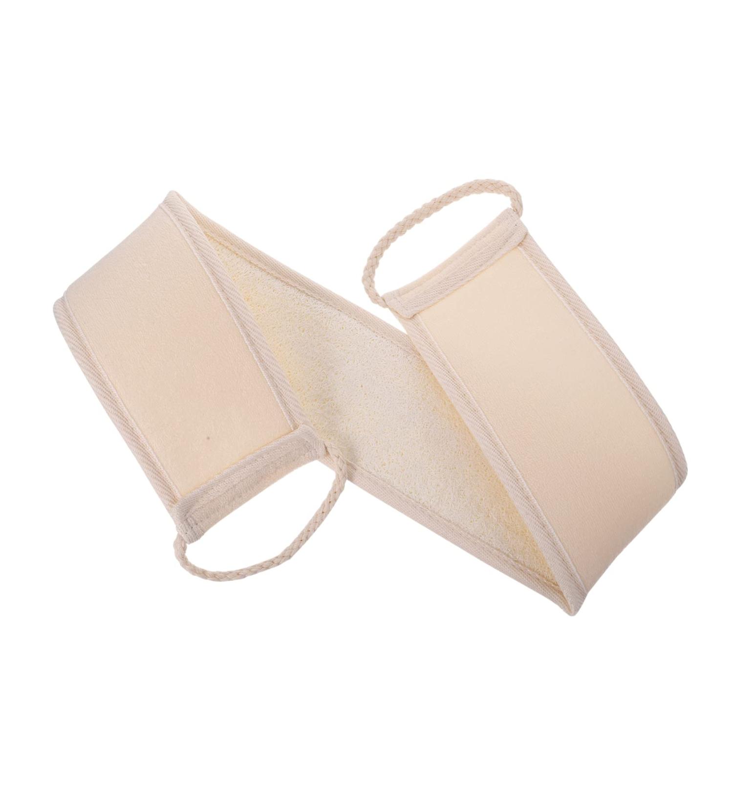 Shop Mikinona Luffa Bath Towel Scrubber | Exfoliating Sponge Pad for Spa Quality Cleanse | International Shipping Available - Buy Online on SooperMarket.com
