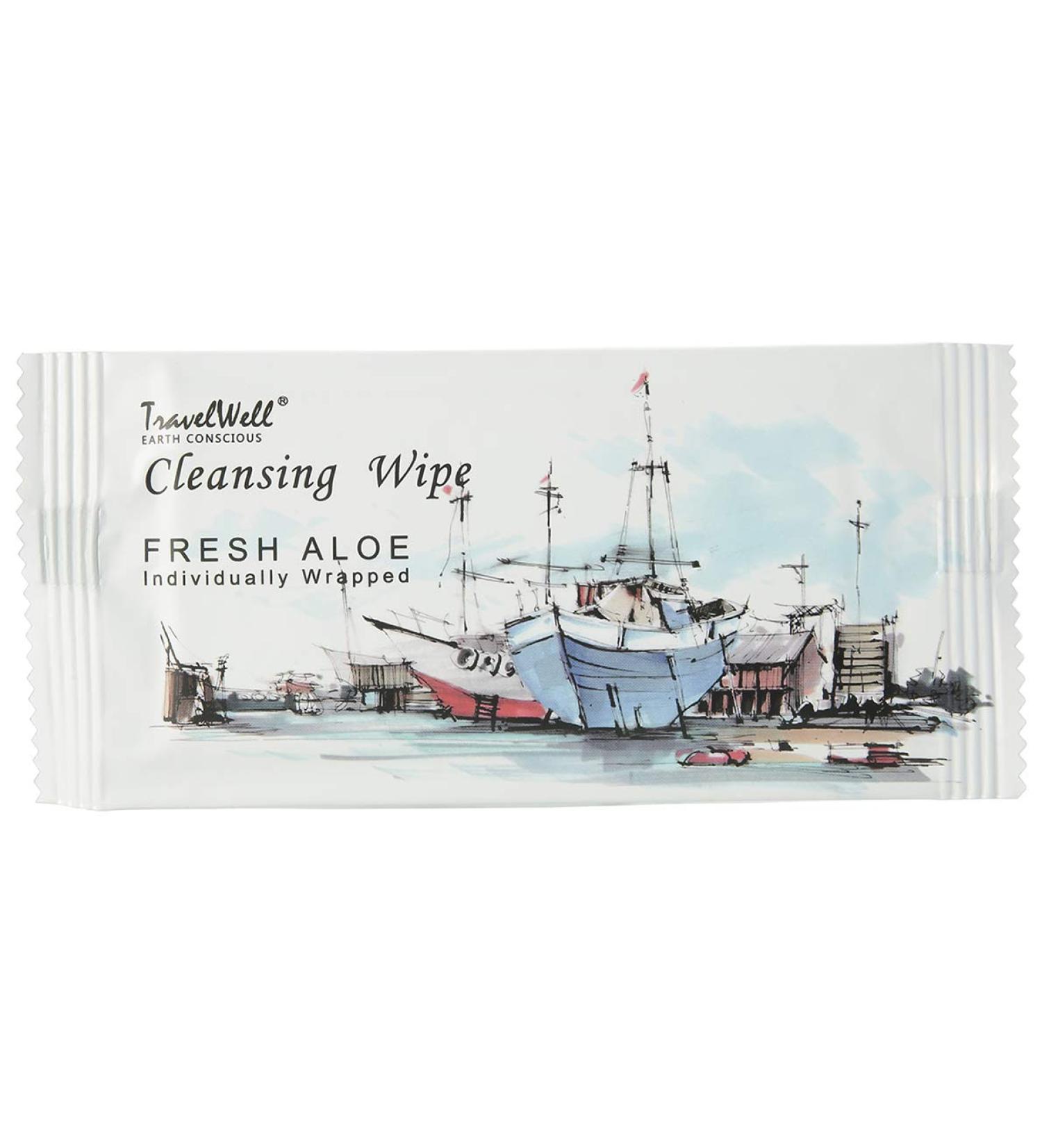TRAVELWELL Aloe Makeup Remover Wipes - 500 Individually Wrapped Cleansing Wipes | Elderly Bathing & Travel Size Toiletries | Hotel Bulk Set - Buy Online on SooperMarket.com