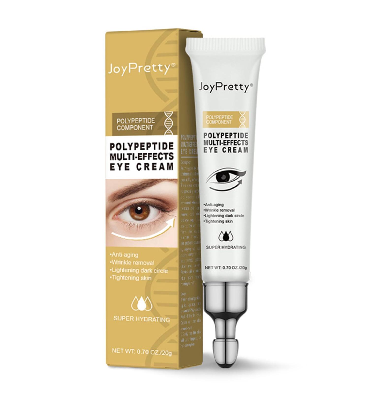 Polypeptide Eye Cream for Dark Circles & Puffiness | Anti-Aging Firming Eye Serum for Bags & Wrinkle Removal - Buy Online on SooperMarket.com