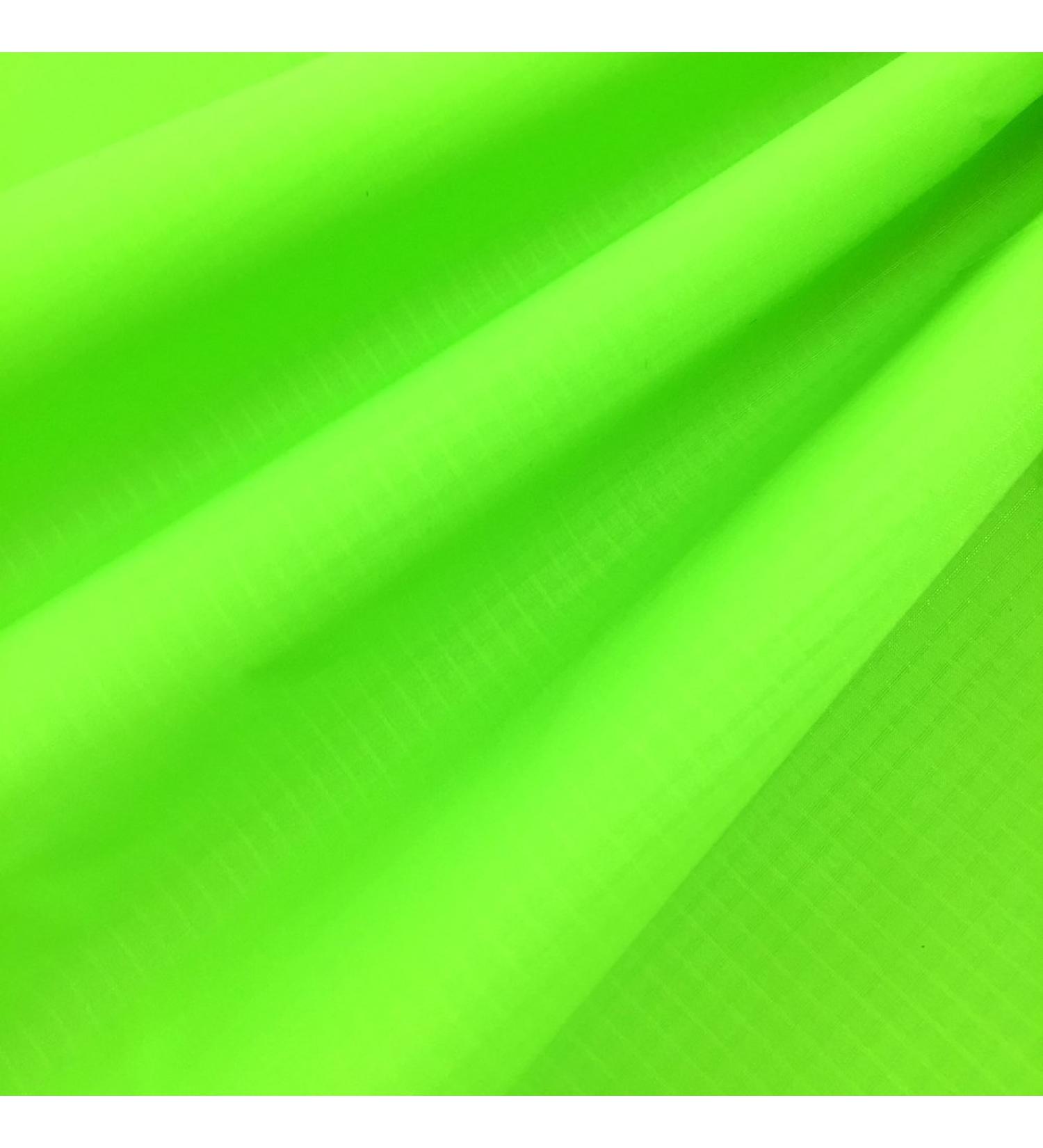 Emma Kites Fluorescent Green Ripstop Nylon Fabric 40D 1-Yard | Ultra-Light PU Coated Water Repellent Fluorescent Green Fabric | 60x36 Pre-Cut Piece - Buy Online on SooperMarket.com