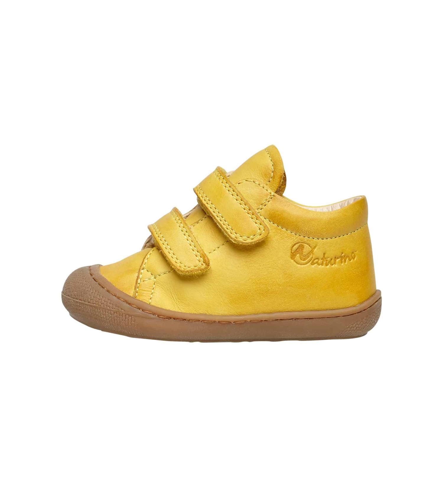Naturino Cocoon VL Leather First Steps Shoes - 8.5 UK Child - Yellow - Buy Online on SooperMarket.com