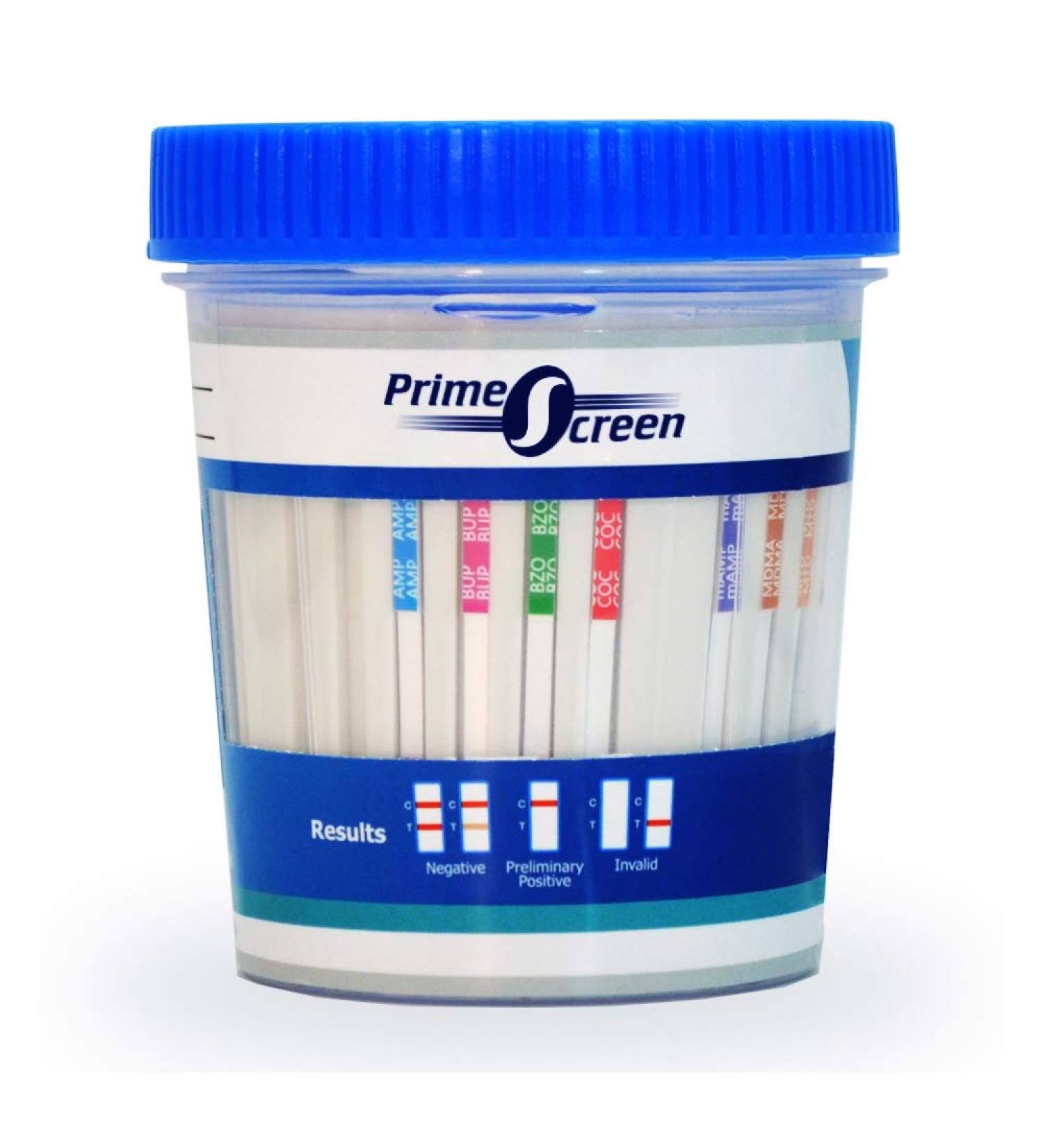 Prime Screen 14 Panel Urine Test Kit - Instant Results - 2 Count - Buy Online on SooperMarket.com