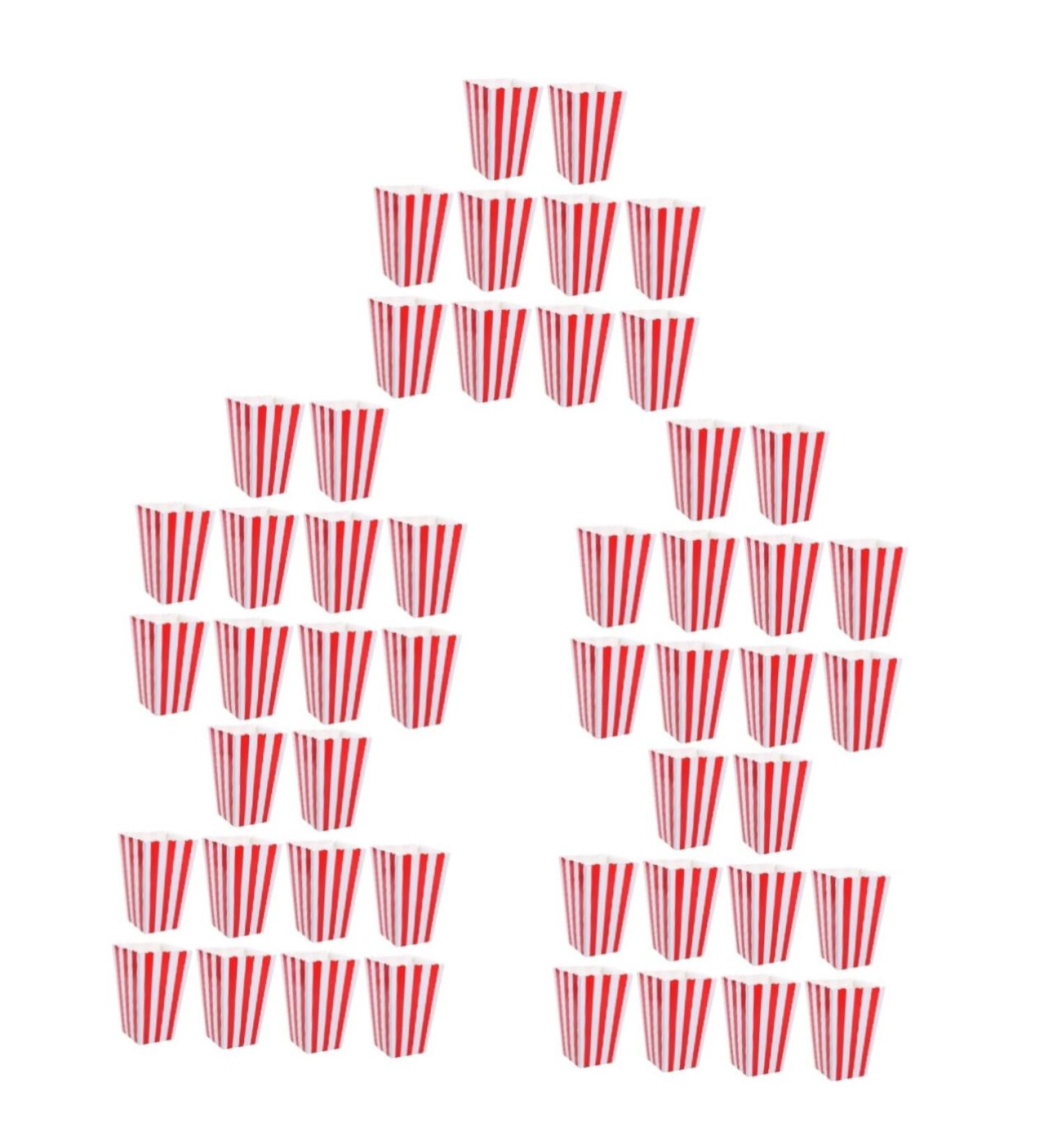 HOMSFOU 50 Pcs Boxes Popcorn Carton Popcorn Holder Popcorn Bowl Popcorn Bags Movie Night Gift Popcorn Machine Popcorn Packets Popcorn Containers Gifts Popcorn Bucket Classic Paper Gift Bag - Buy Online on SooperMarket.com