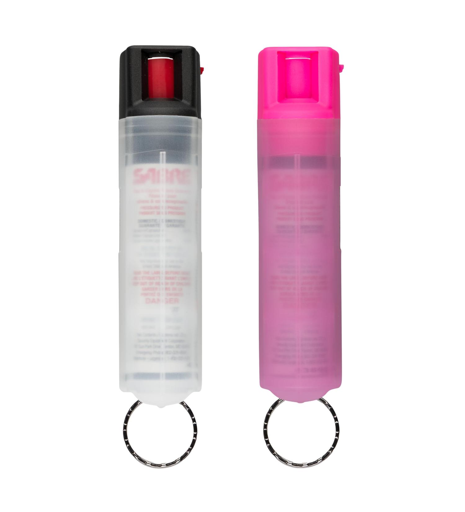 SABRE Protector 22-Gram Dog Spray with Key Ring 14 Second Total Spray Time 3.5-Meter Range Humane Dog Attack Deterrent Maximum Strength Allowed by Health Canada Black Pink - Buy Online on SooperMarket.com