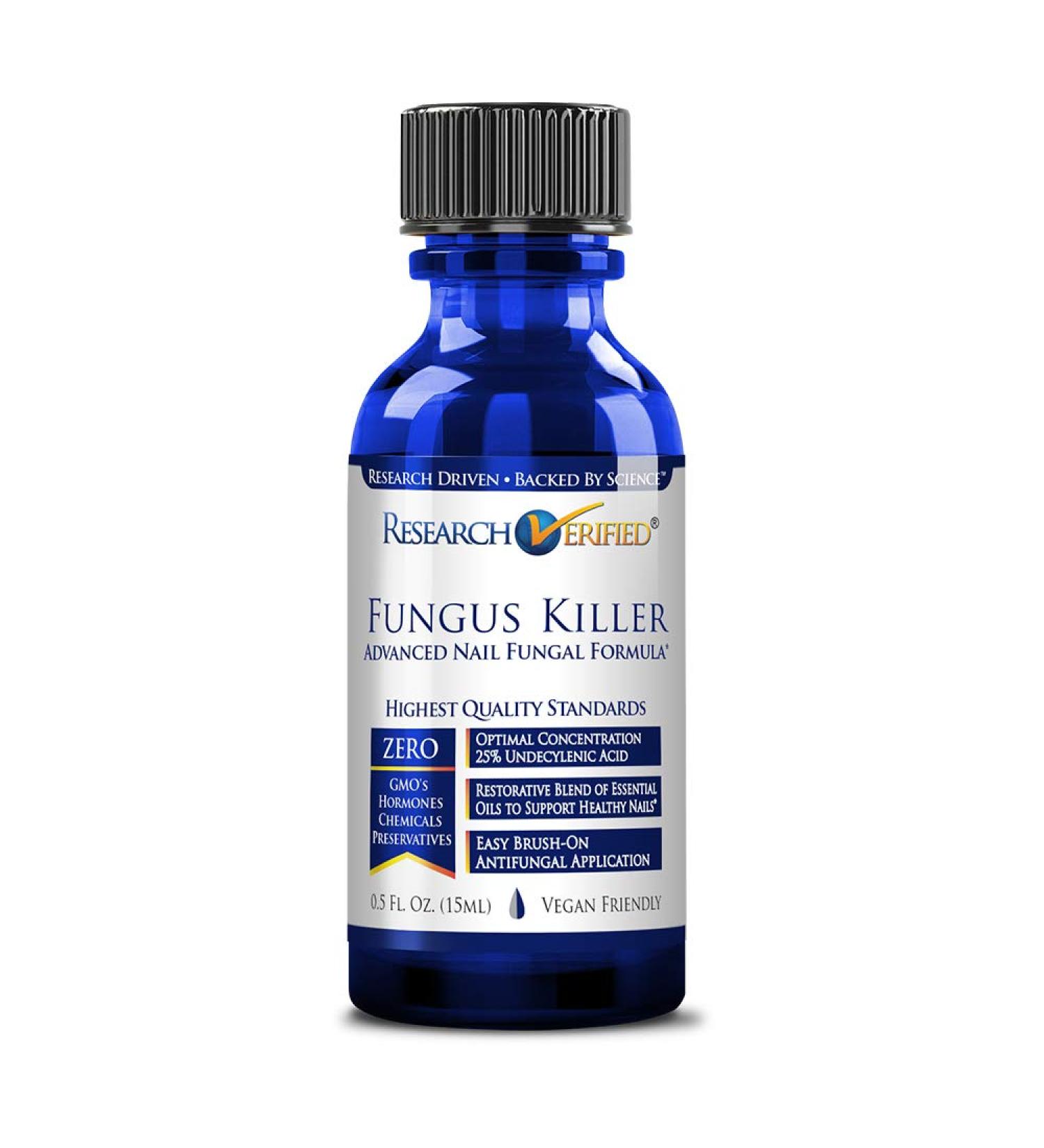 Research Verified Nail Fungus Killer - 100% Natural Anti Fungal Nail Solution with Undecylenic Acid - 1 Month Supply - Buy Online on SooperMarket.com