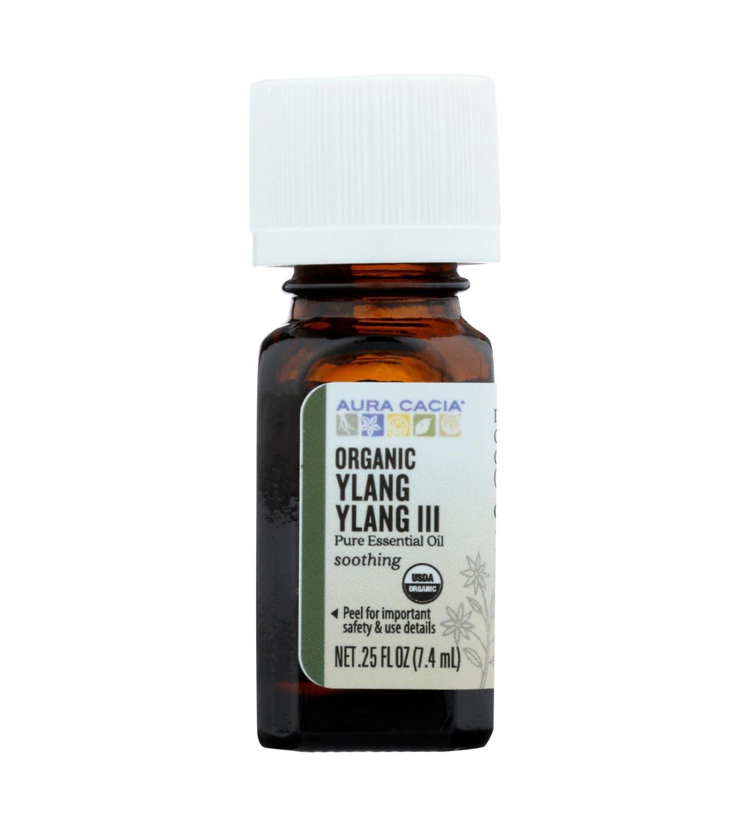 Aura Cacia Organic Ylang Ylang III 0.25 fl oz (7.4 ml)