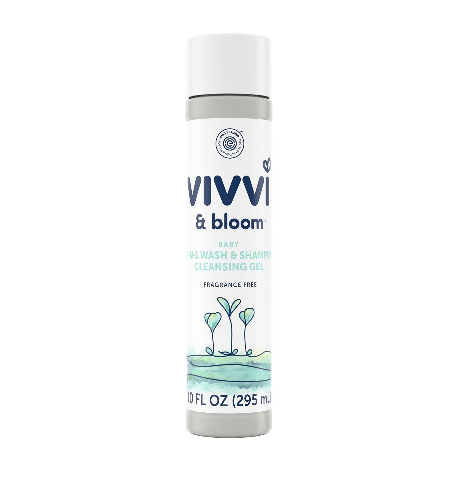 VIVVI & BLOOM Gentle 2-in-1 Baby Wash & Shampoo - Fragrance-Free, Sulfate-Free, Paraben-Free, Dye-Free - 10 fl. Oz - Buy Online on SooperMarket.com