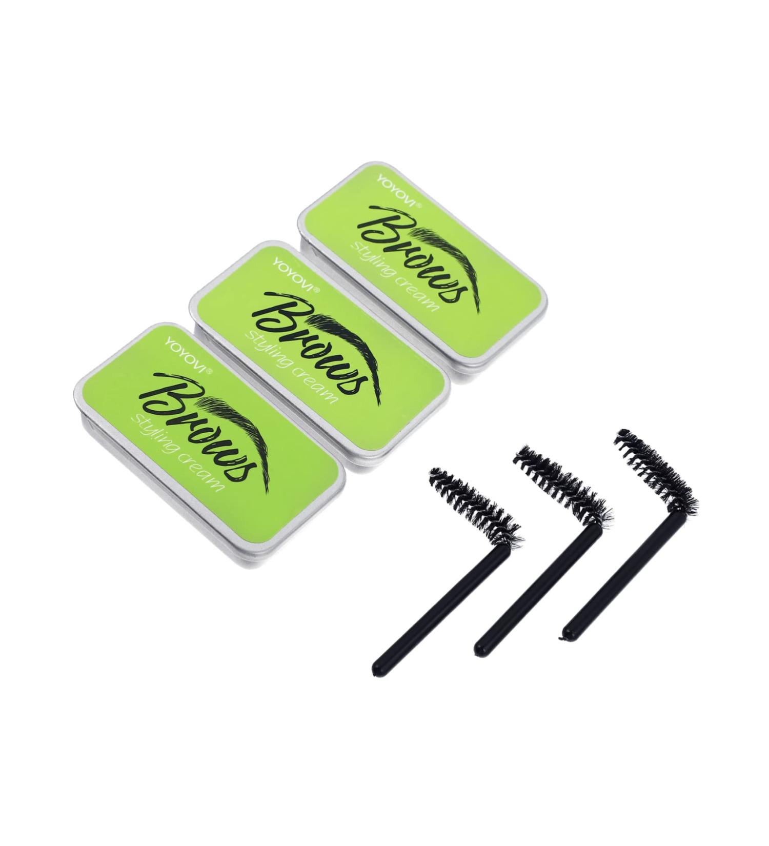 Beavorty 3 Sets natural mascara brow styling soap gelt eyebrow kit the brow glue makeup eyebrow soap - Buy Online on SooperMarket.com