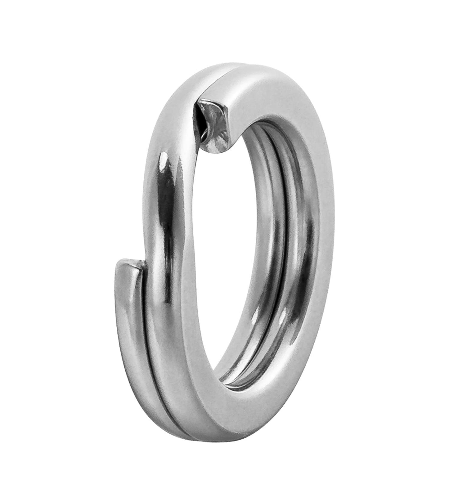 Dr.Fish Stainless Steel Split Ring 200LB-14mm 20 Pack - High Strength Flattened Hyper Wire Heavy Duty Lure Ring for Saltwater Fishing - Buy Online on SooperMarket.com