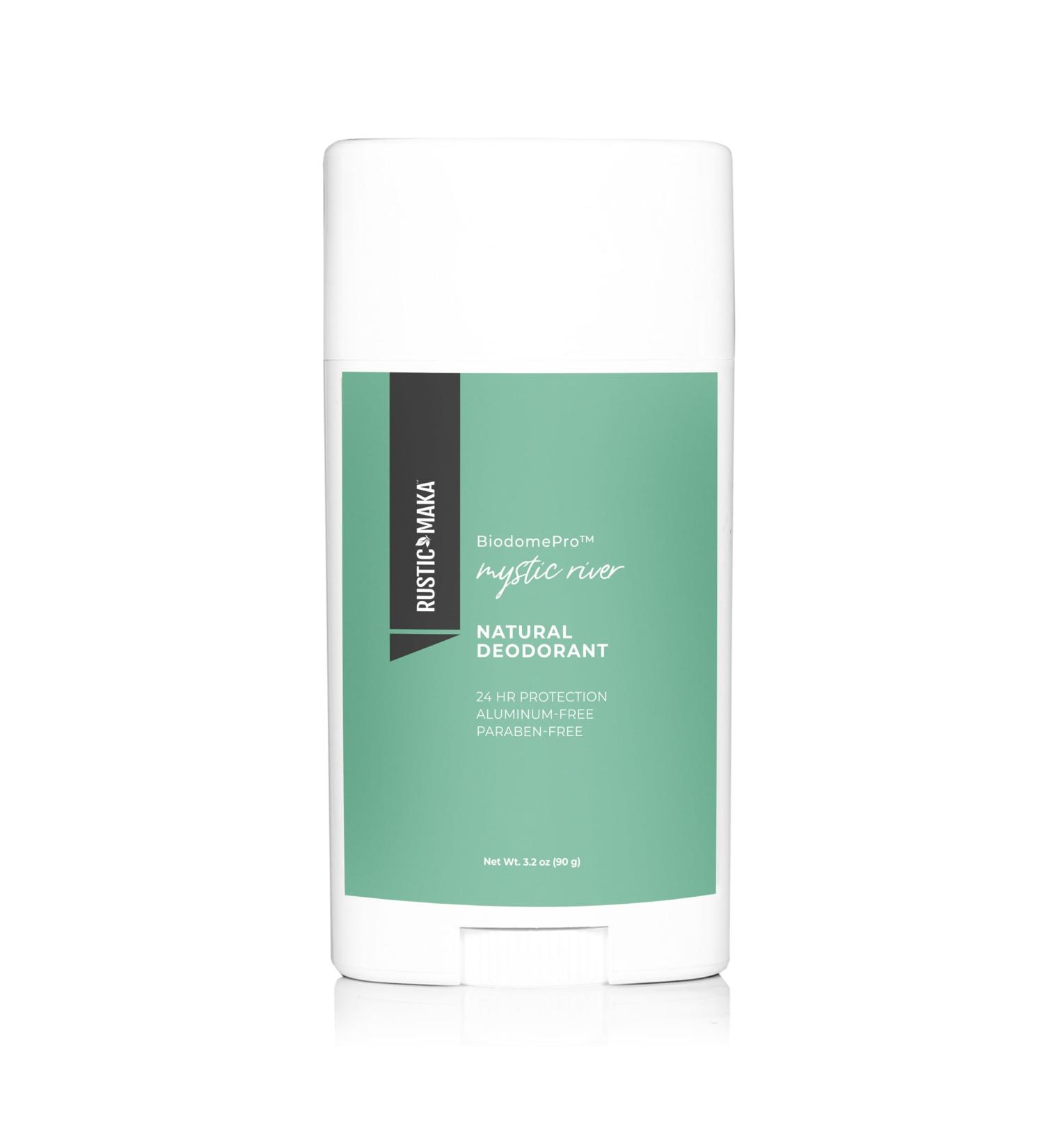 Rustic MAKA Natural Deodorant - Mystic River Scent Prebiotic & Cruelty-Free Aluminum & Paraben-Free Continuous Odor Control for Men & Women - Buy Online on SooperMarket.com