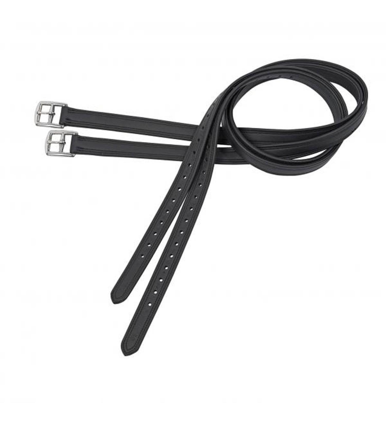 Solibel BUSSE stirrup leathers Soft-Curved black fitting: stainless steel length 140 cm