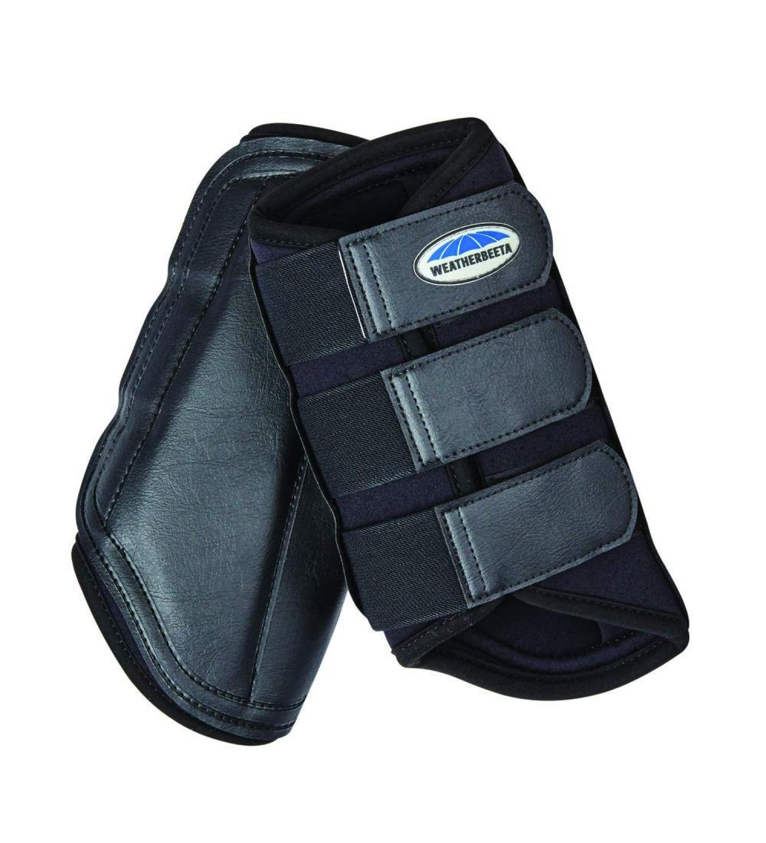 WeatherBeeta Single Lock Brushing Boots Black Cob Cob Black