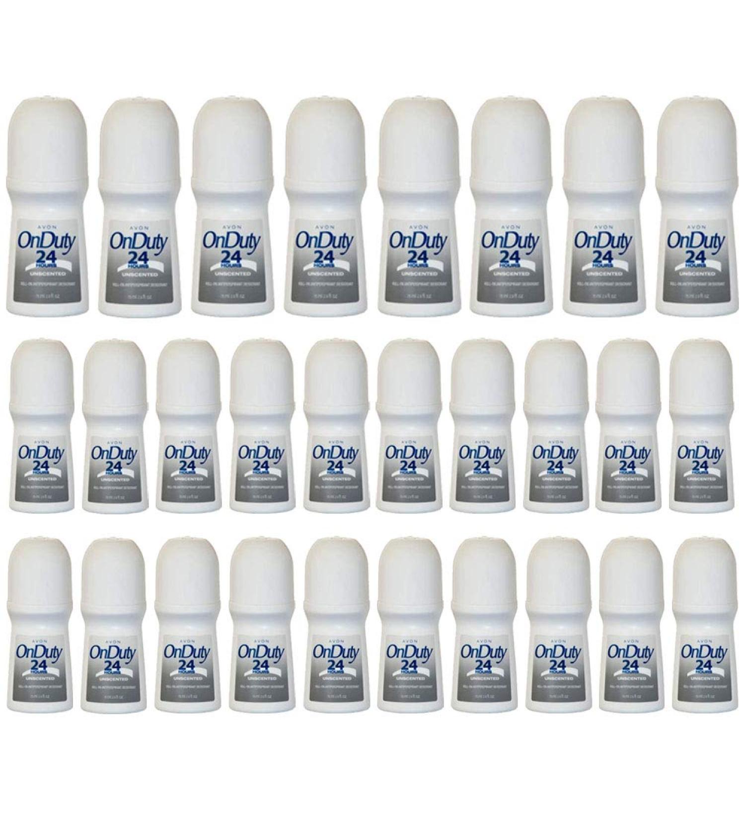 Avon New 350714 Roll On Deodorant On Duty 24Hr Unscented 2.6 Oz (28-Pack) Deodorant Wholesale Bulk Health & Beauty Deodorant Bud Vase
