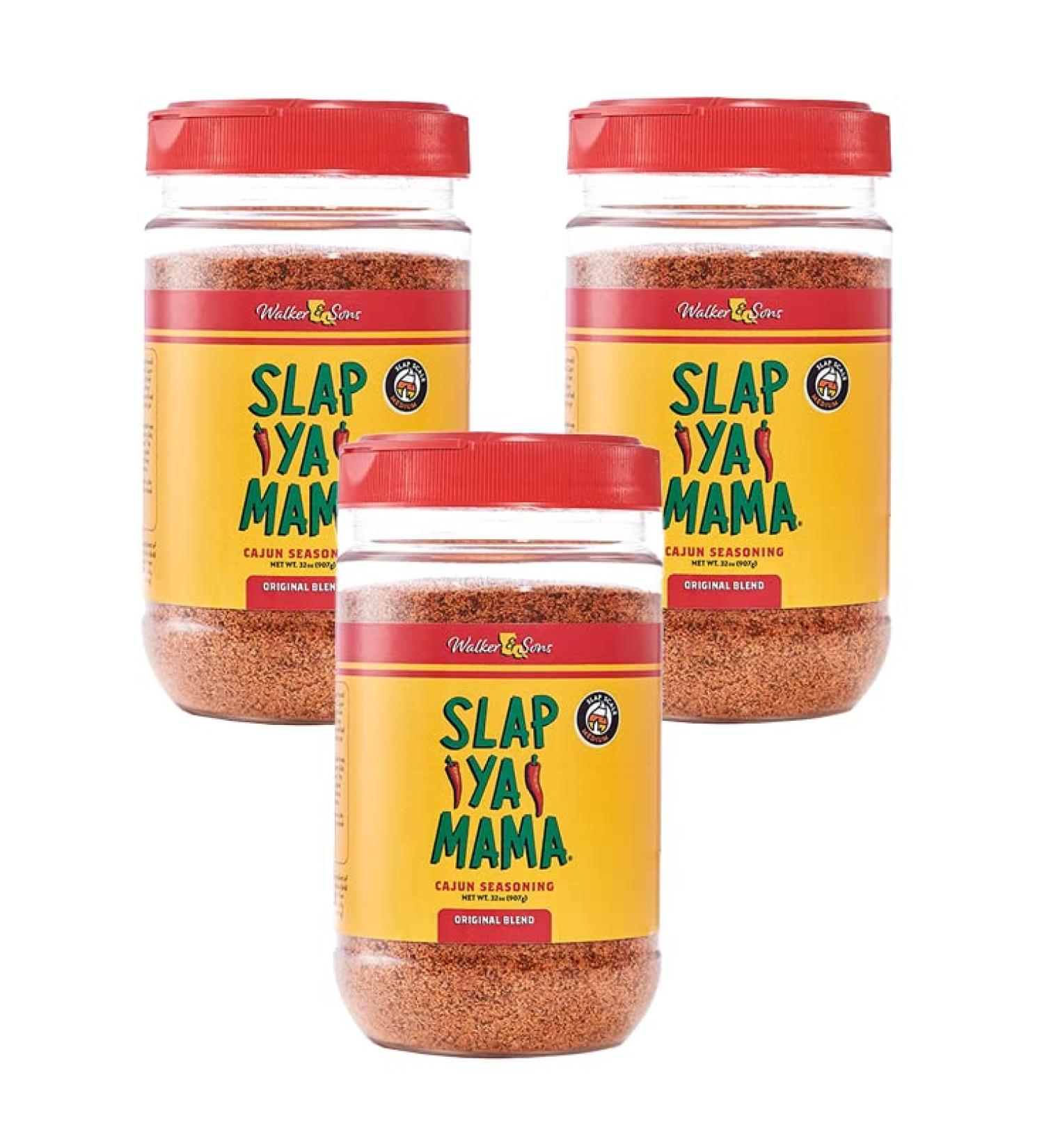 Slap Ya Mama Cajun Seasoning 32oz (Pack of 3) - Original Blend, No MSG, Kosher | Louisiana's Finest Cajun Spice Mix - Buy Online on SooperMarket.com