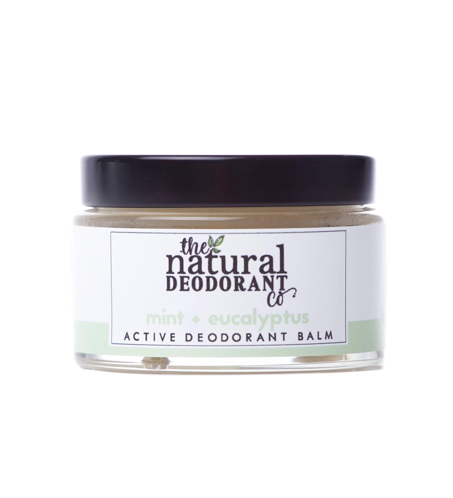 The Natural Deodorant Co Active Deodorant Balm Mint & Eucalyptus 55g Aluminium Free Plastic Free Extra Strength - Buy Online on SooperMarket.com