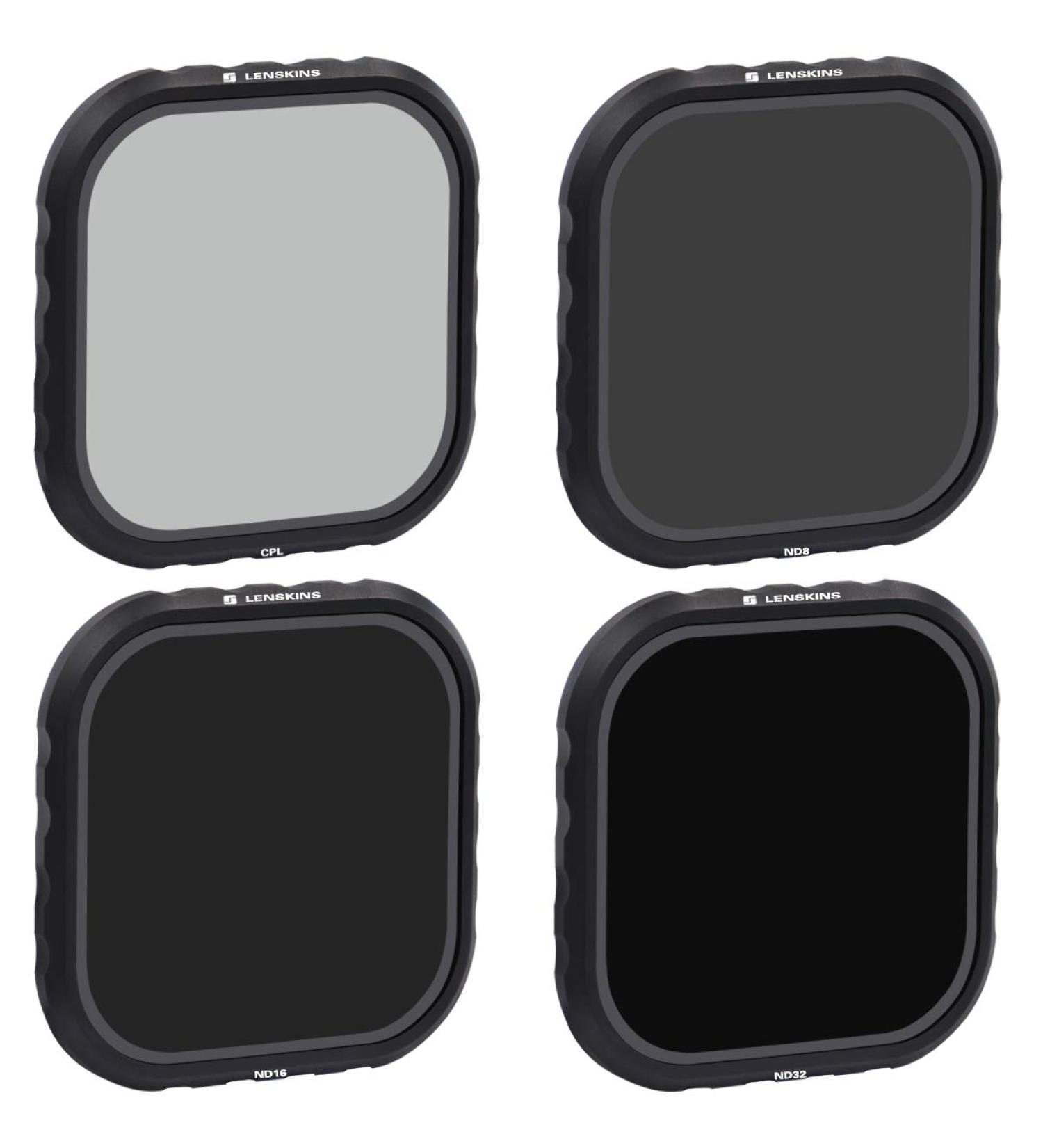 LENSKINS 4-Pack Lens Filter ND8 ND16 ND32 CPL for GoPro Hero 8 Black - Lens Protector and Accessories - Buy Online on SooperMarket.com