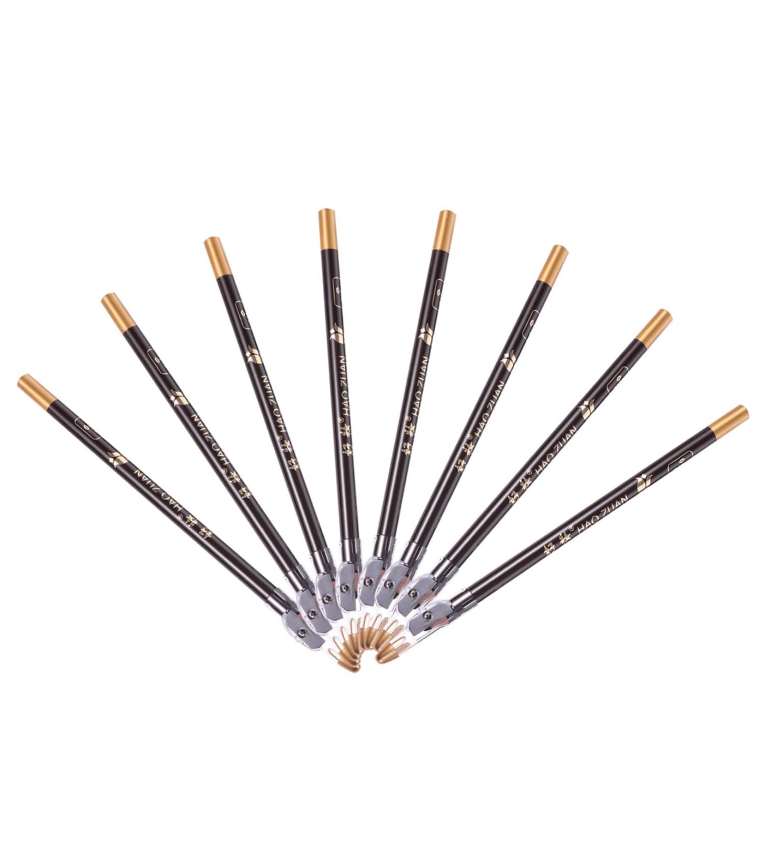 8pcs pencil sharpener eyebrow pencil haozhuang eyebrow pencil Eyebrow Pencils Makeup Accessories 1 count (Pack of 1) Black - Buy Online on SooperMarket.com