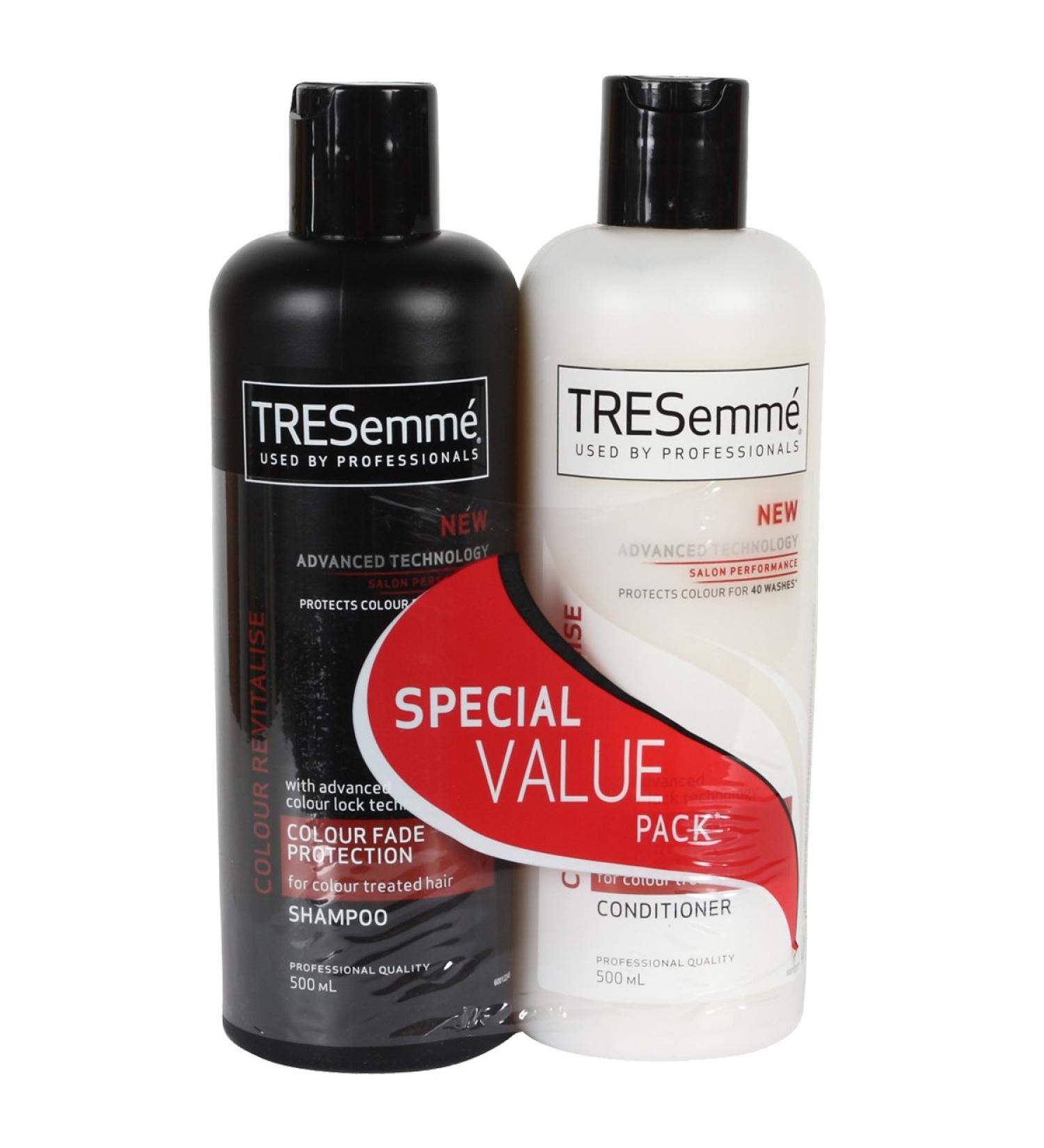 New Tresemme Colour Fade Revitalise Shampoo Conditioner Twin 500ml by TRESemme