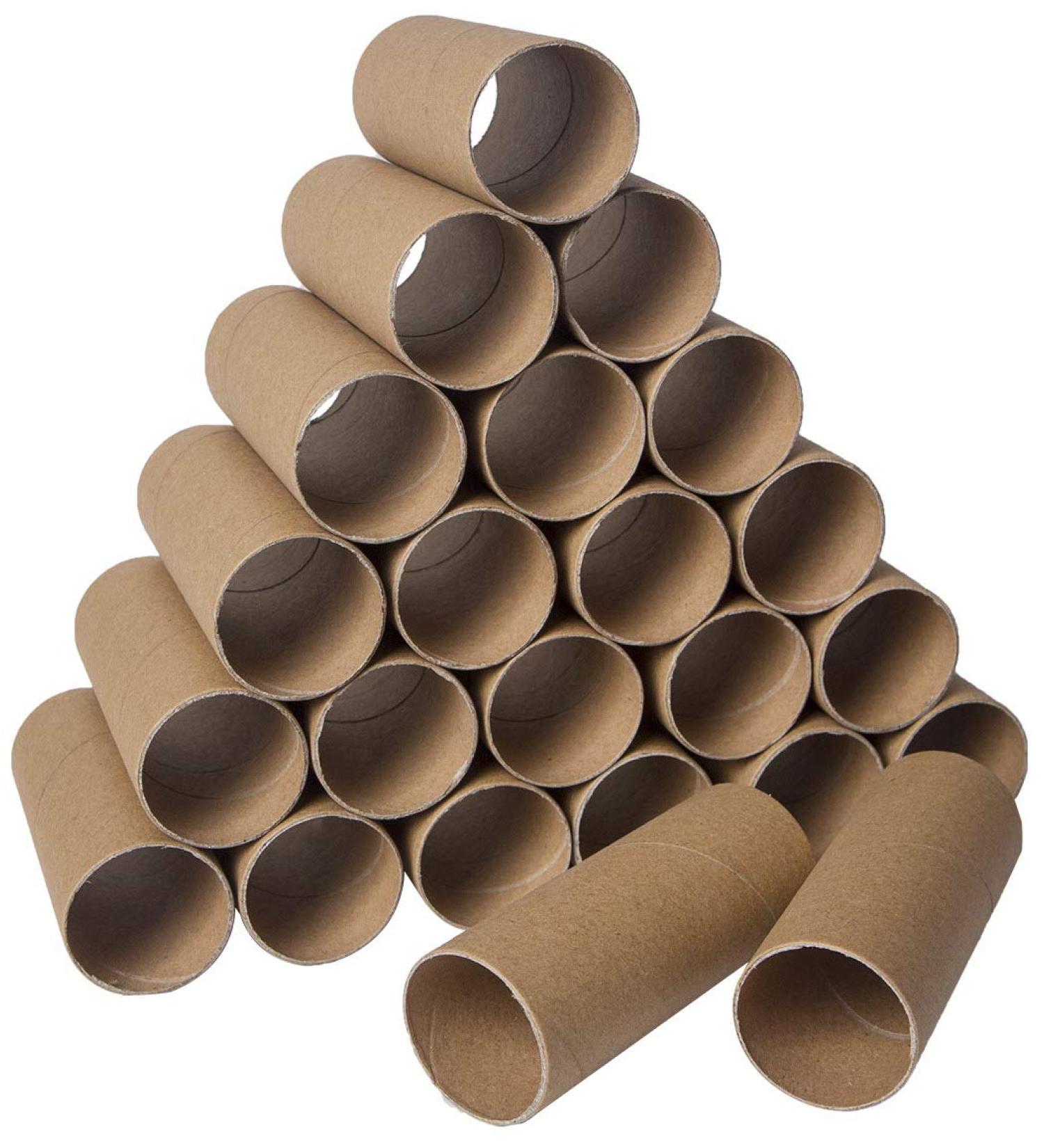 30 Pack Craft Tubes - Round Cardboard Tubes for Crafts - 1.57 x 3.9 Inches - Brown - Buy Online on SooperMarket.com