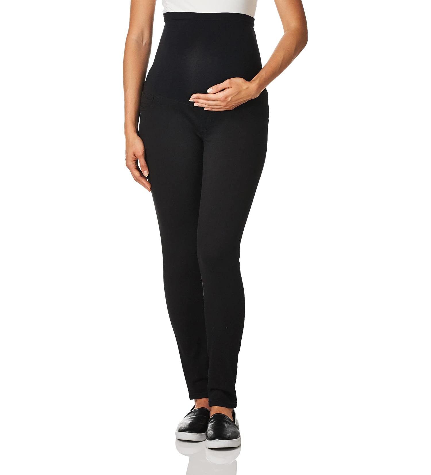 Motherhood Maternity Indigo Blue Stretch Belly Ankle Denim Jeggings - Black Wash - Buy Online on SooperMarket.com