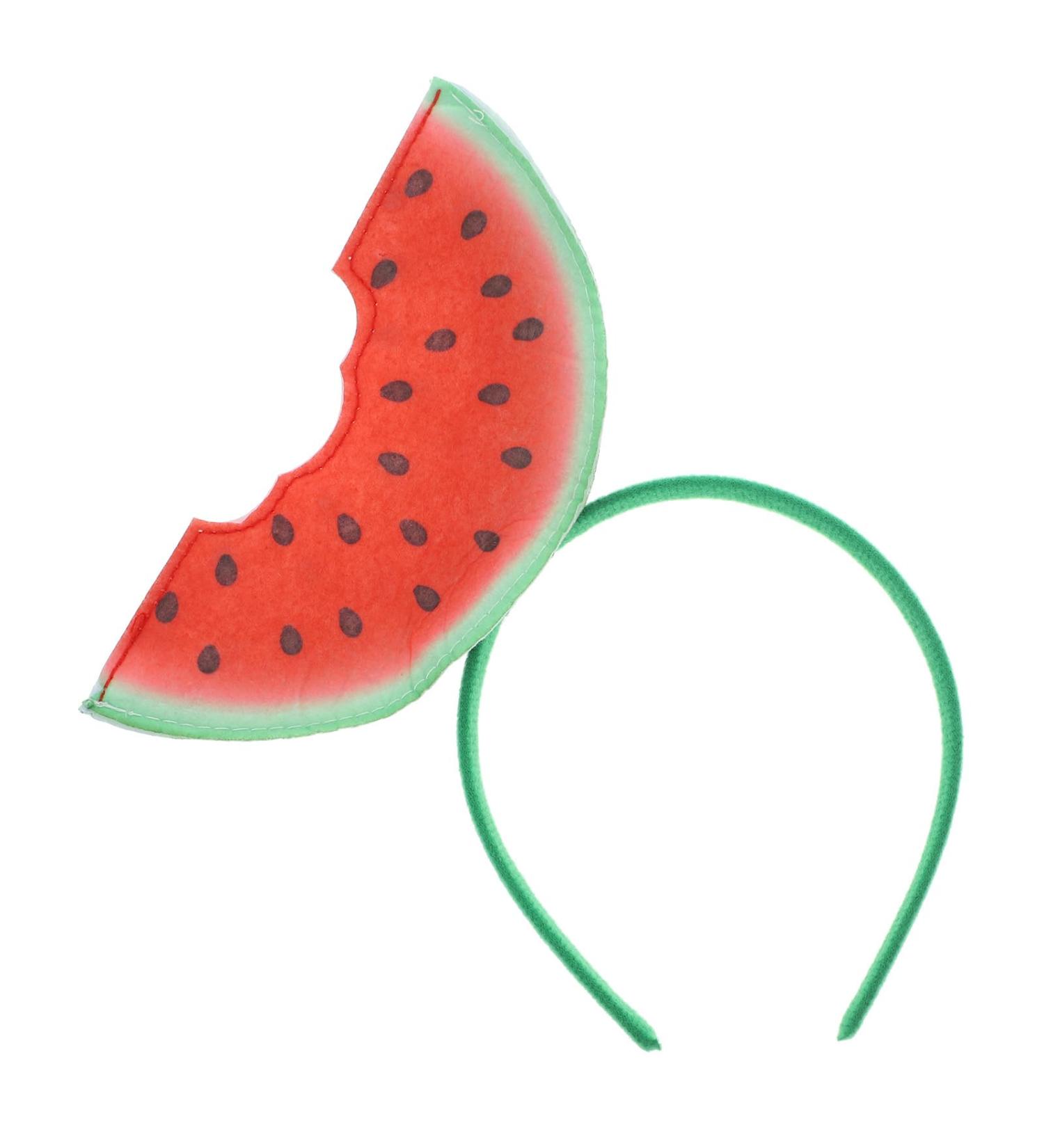 TENDYCOCO Halloween Watermelon Headband Novelty Hawaii Fruit Headband Costumes Headgear Props Funny Dress up Headpiece Accessories for Halloween Party Photo Props - Buy Online on SooperMarket.com