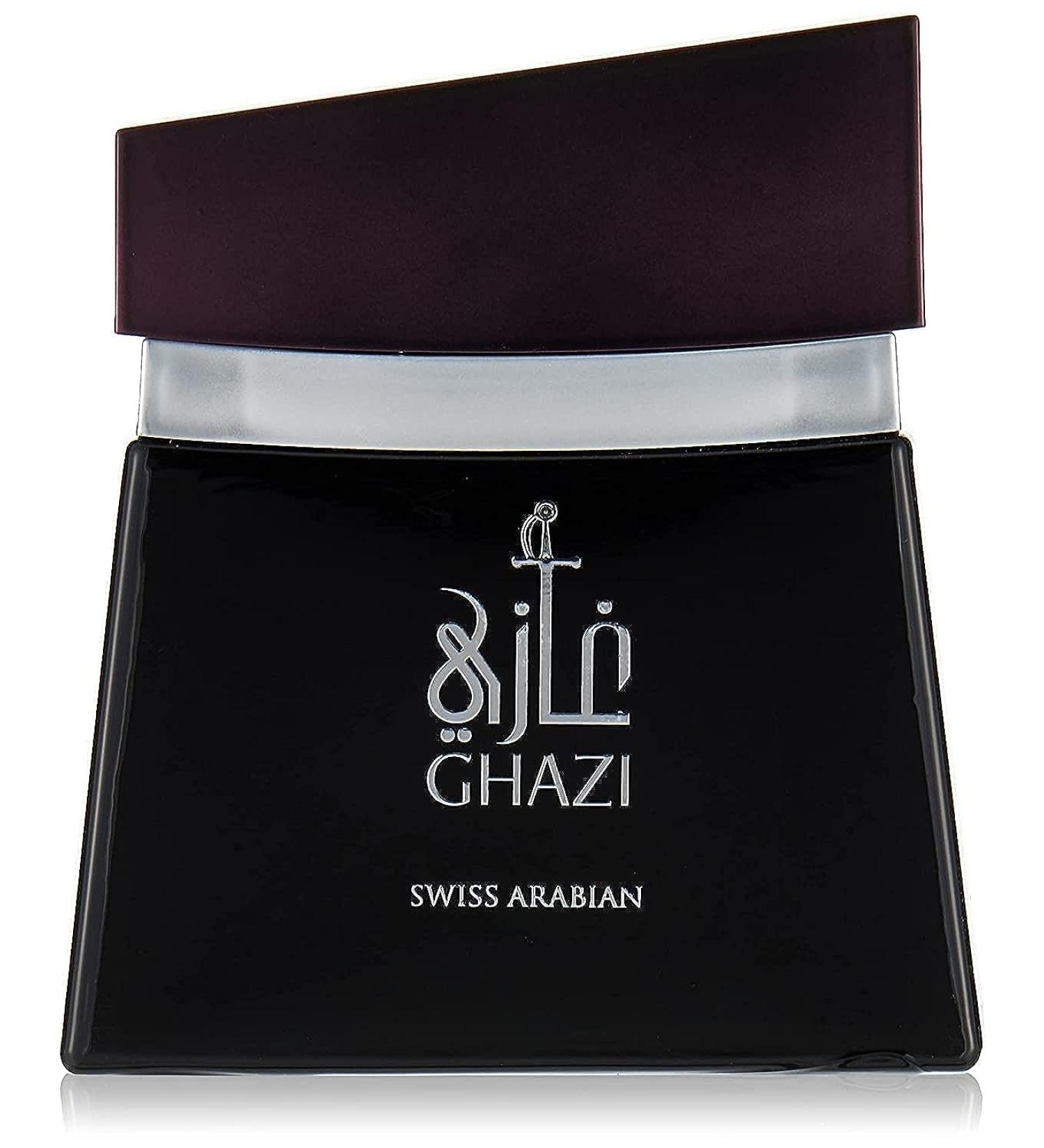 GHAZI Eau de Parfum 100mL | Citrus Floral Fragrance for Men with a Woody Finish | Musk Tonka Sandalwood Guaiac Wood Amber | by Perfume Artisan Swiss Arabian Oud | Intense Cologne/Toilette Spray - Buy Online on SooperMarket.com