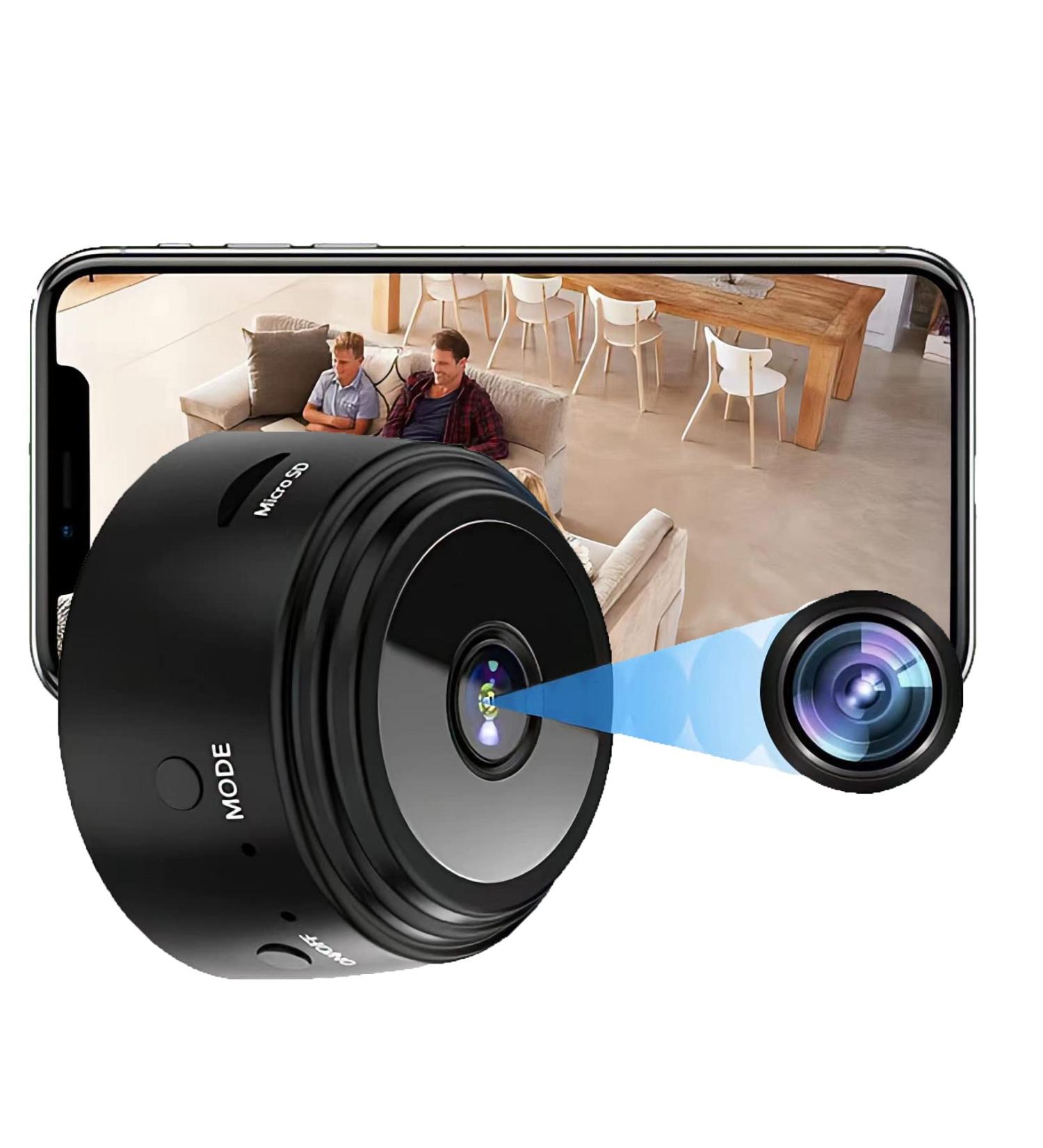 1080P Magnetic Mini WiFi Spy Camera | Hidden Nanny Cam with Motion Detection & Night Vision | Perfect for Home & Office Security - Buy Online on SooperMarket.com
