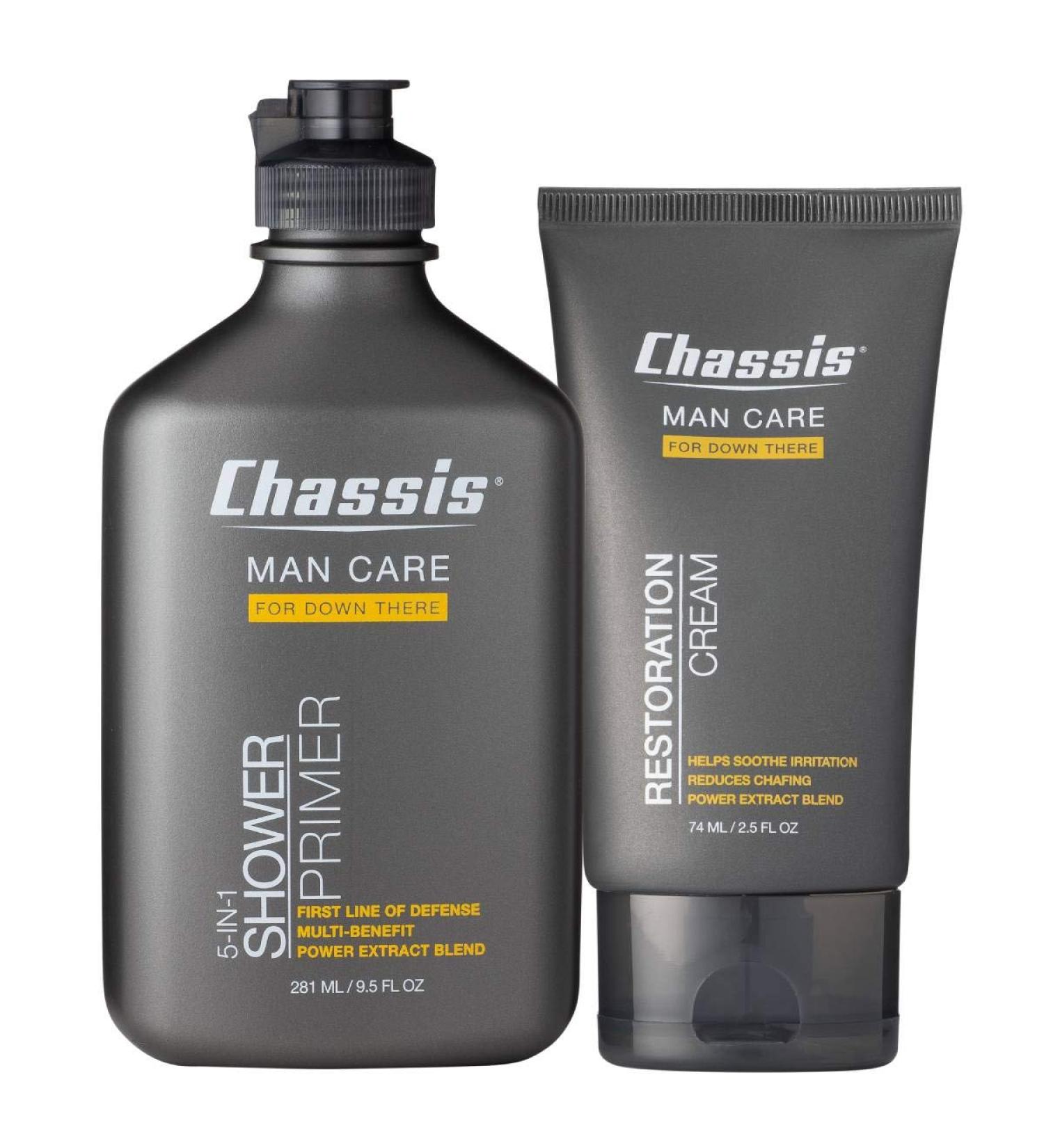 Chassis Man Care 5-In-1 Shower Primer - 9.5 fl oz | Dual-Action Body Wash & Grooming - Buy Online on SooperMarket.com