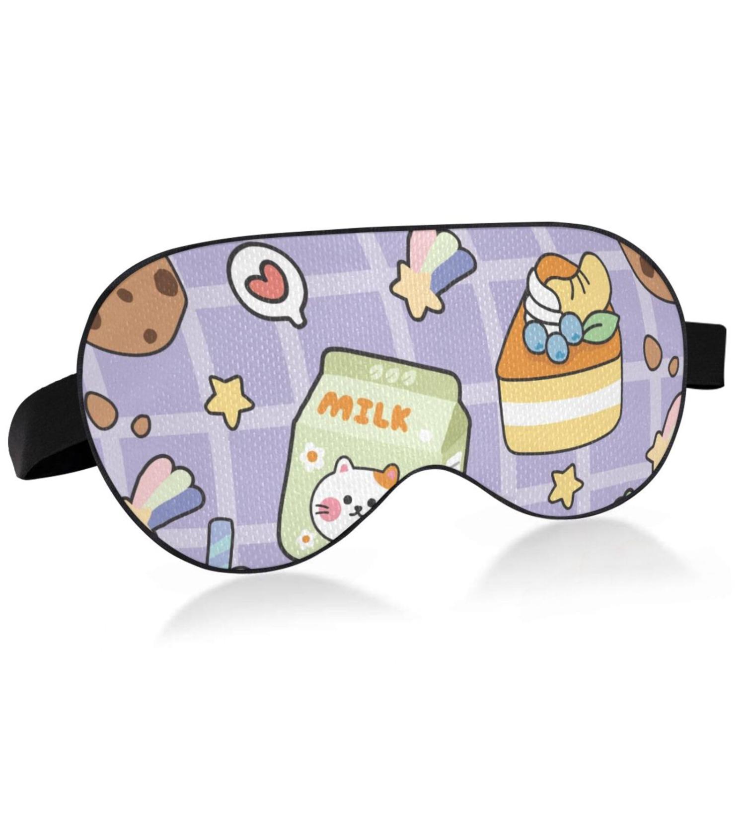 Haskirky Light Blocking Eye Mask - Breathable & Adjustable for Adults | Perfect for Travel, Yoga, Meditation, Office Sleep - Comfortable & Cute Design - Buy Online on SooperMarket.com