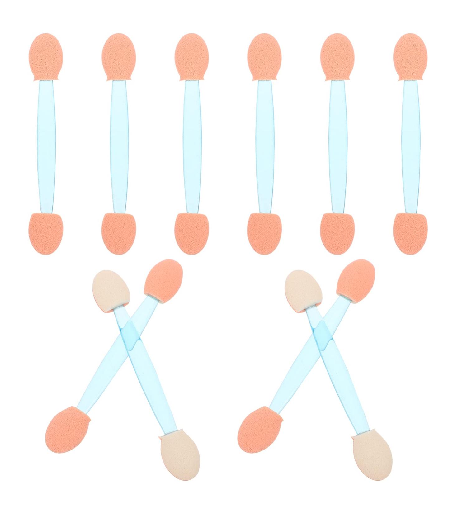 MUSISALY 100pcs Double Ended Eyeshadow Brush Makeup Brush Eyeshadow Stick Latex Sponge Tipped Oval Makeup Tool Cosmetic Tool Dual-side Eye Makeup Applicator Sponge Brush 6.5x1.3cm Blue - Buy Online on SooperMarket.com