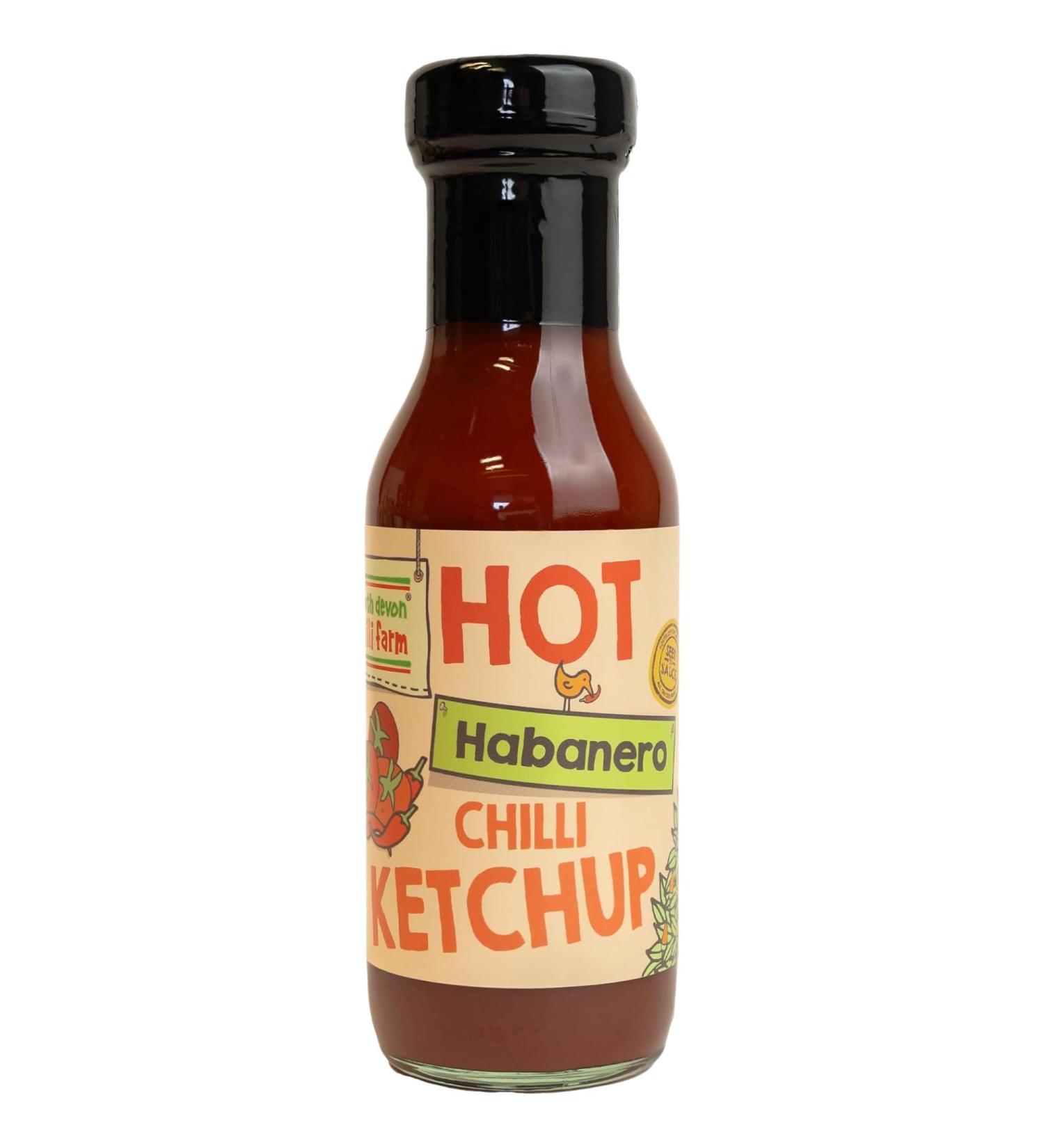 South Devon Chilli Farm | Hot HABANERO Chilli Ketchup Homegrown Gluten free Vegetarian and Vegan friendly Our HOTTEST Ketchup Delicious dipping For Chilli lovers (Single) - Buy Online on SooperMarket.com