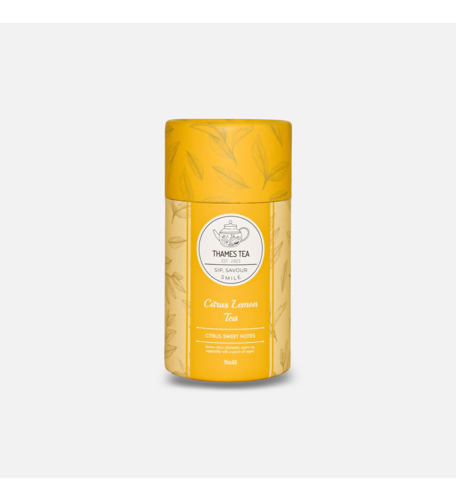 Thames Tea - Premium Flavoured Loose Leaf Fruit & Herbal Tea | Citrus Lemon | Luxury British Tea Offering - Buy Online on SooperMarket.com
