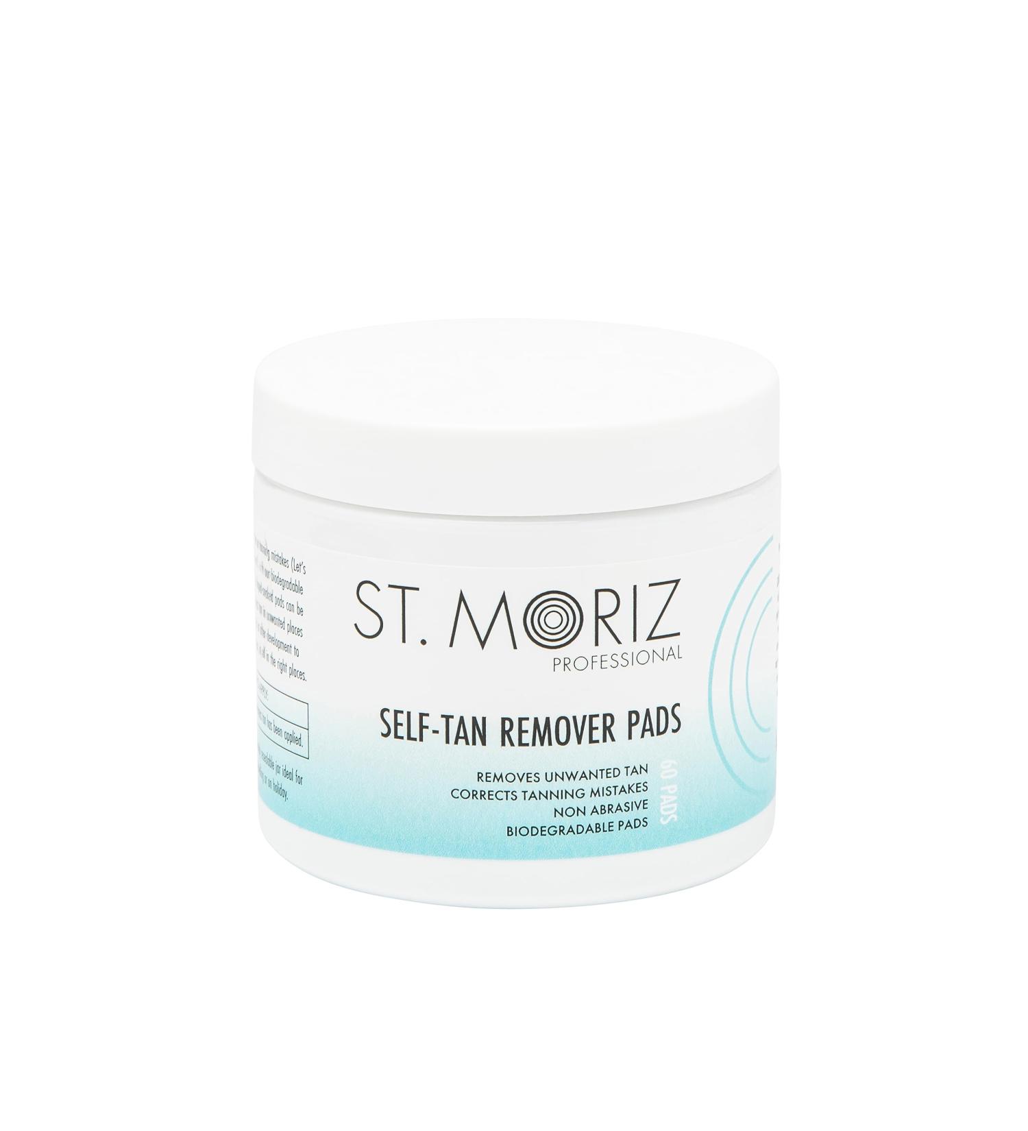 St Moriz Professional Self Tan Remover Pads | Removes Unwanted Fake Tan Instantly | Corrects Tanning Mistakes | Rapid Fake Tan Remover | Dermatologically Tested & Kind to Skin | 60 Pads