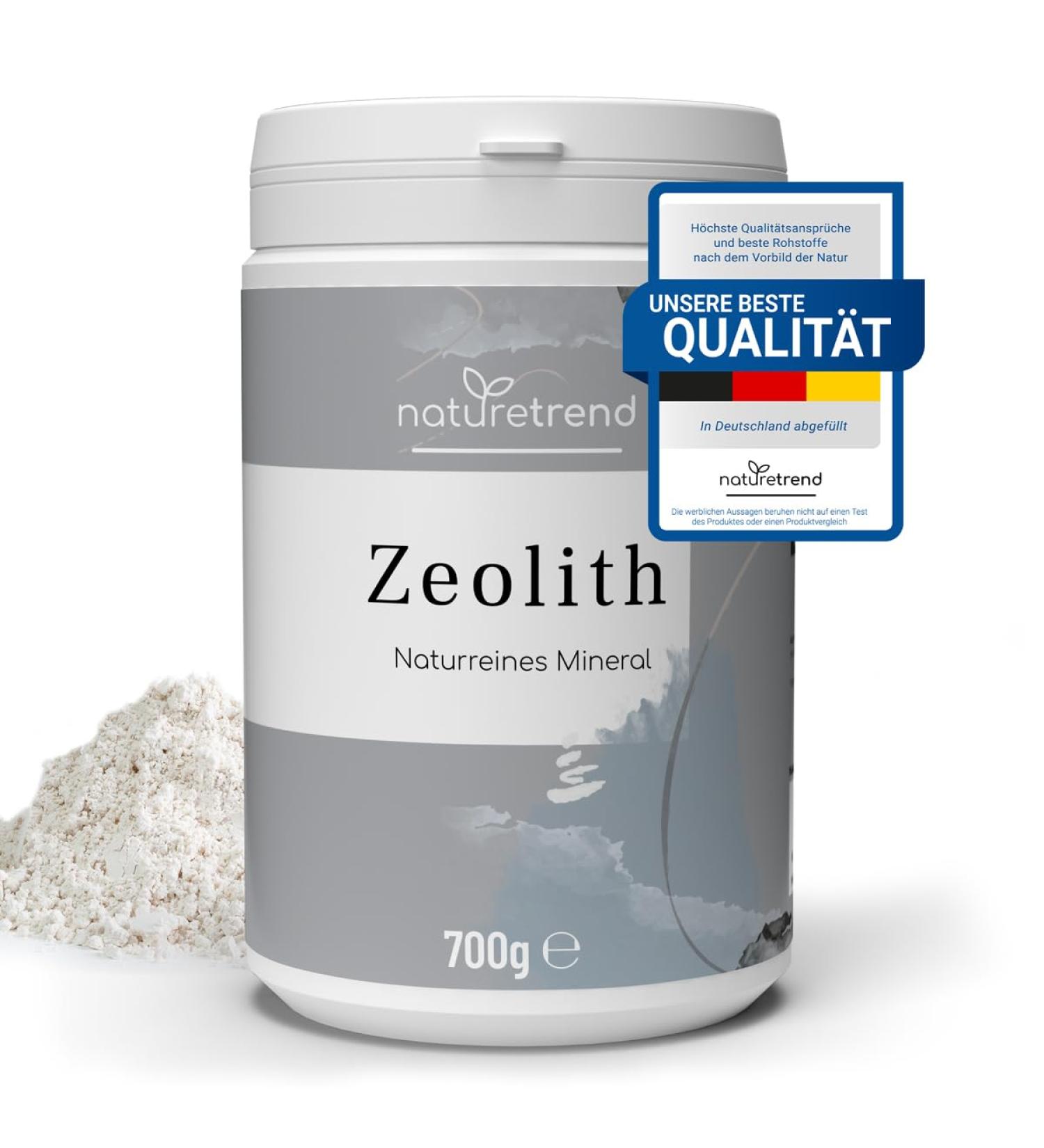 NatureTrend Zeolite Powder 700g - 94% Pure Premium Quality Extra Finely Ground Natural Volcanic Rock for Detox & Wellness - Buy Online on SooperMarket.com