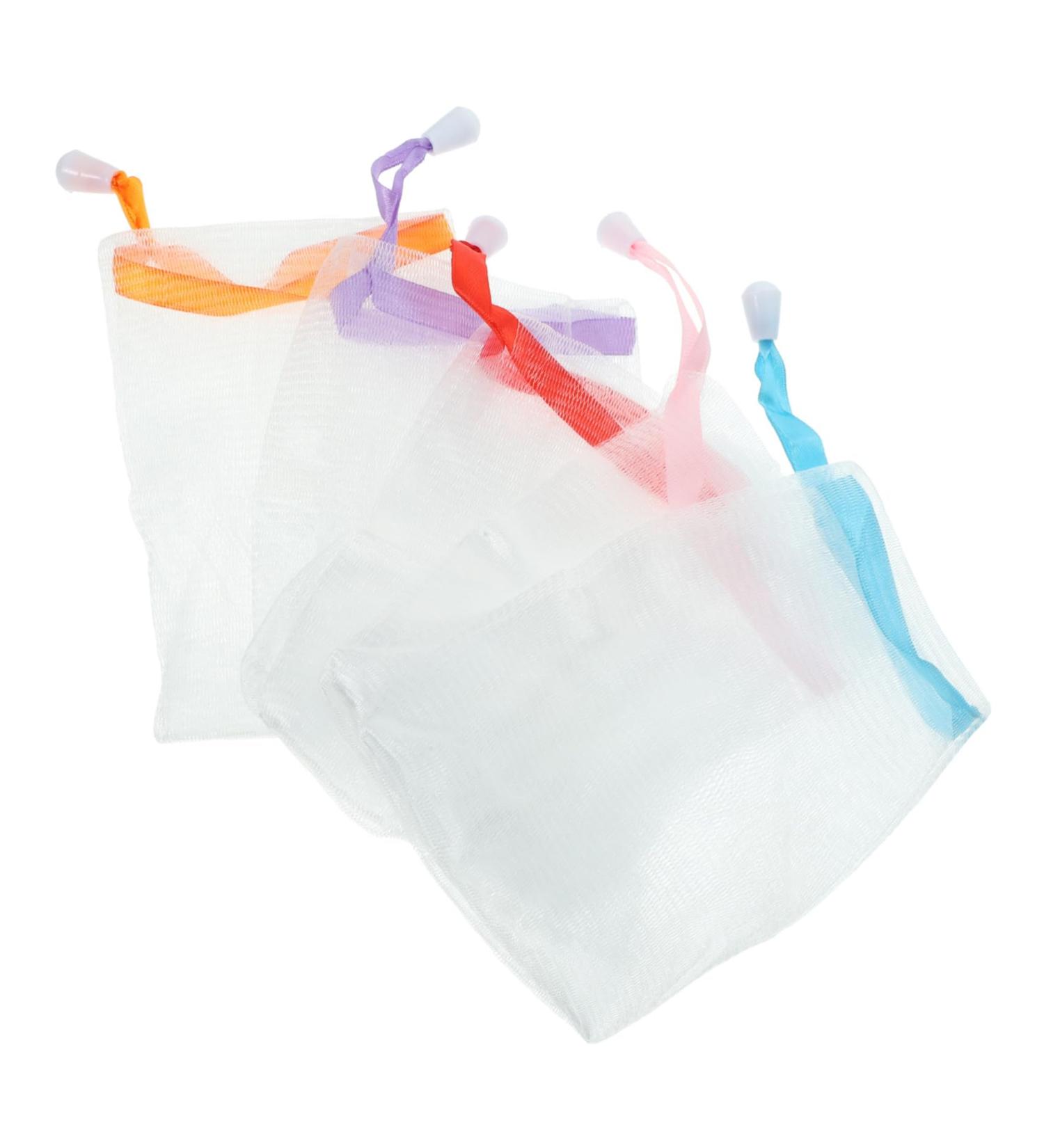 Baluue 10pcs Soap Foaming Net Exfoliating Mesh Soap Saver Mesh Net Foaming Soap White Pp - Buy Online on SooperMarket.com