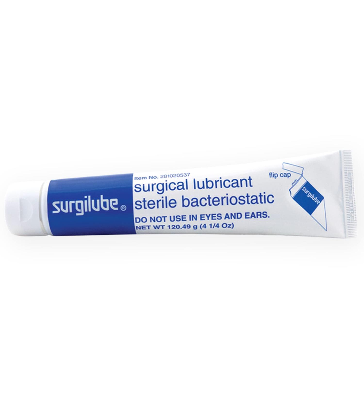 Surgilube Flip Cap Tube Sterile 4.25 Ounce (Pack of 3)