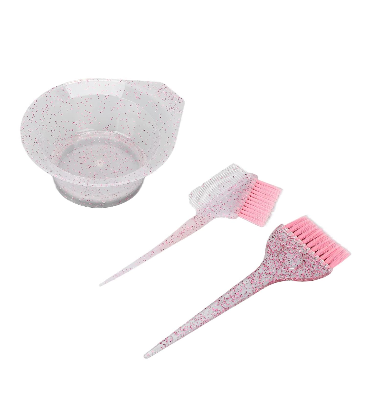 Hair Dye Brush Set - Ergonomic Handle 3 Pack for Home Use (Pink) | Perfect for Vibrant Color Application - Buy Online on SooperMarket.com