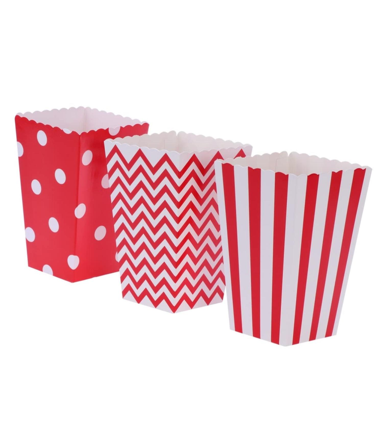 KOMBIUDA 48pcs Gift Bag Candy Bar Bag Party Candy Cartons Popcorn Carton Candy Buffet Bags Party Bag Disposable Chicken Popcorn Box medium Red - Buy Online on SooperMarket.com