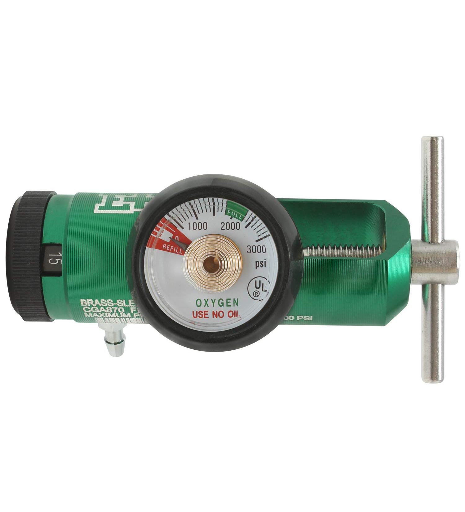 Oxygen Regulator CGA-870 Gauge Flow Rate 0-15LPM with Wrench Key by Ever Ready First Aid - Buy Online on SooperMarket.com