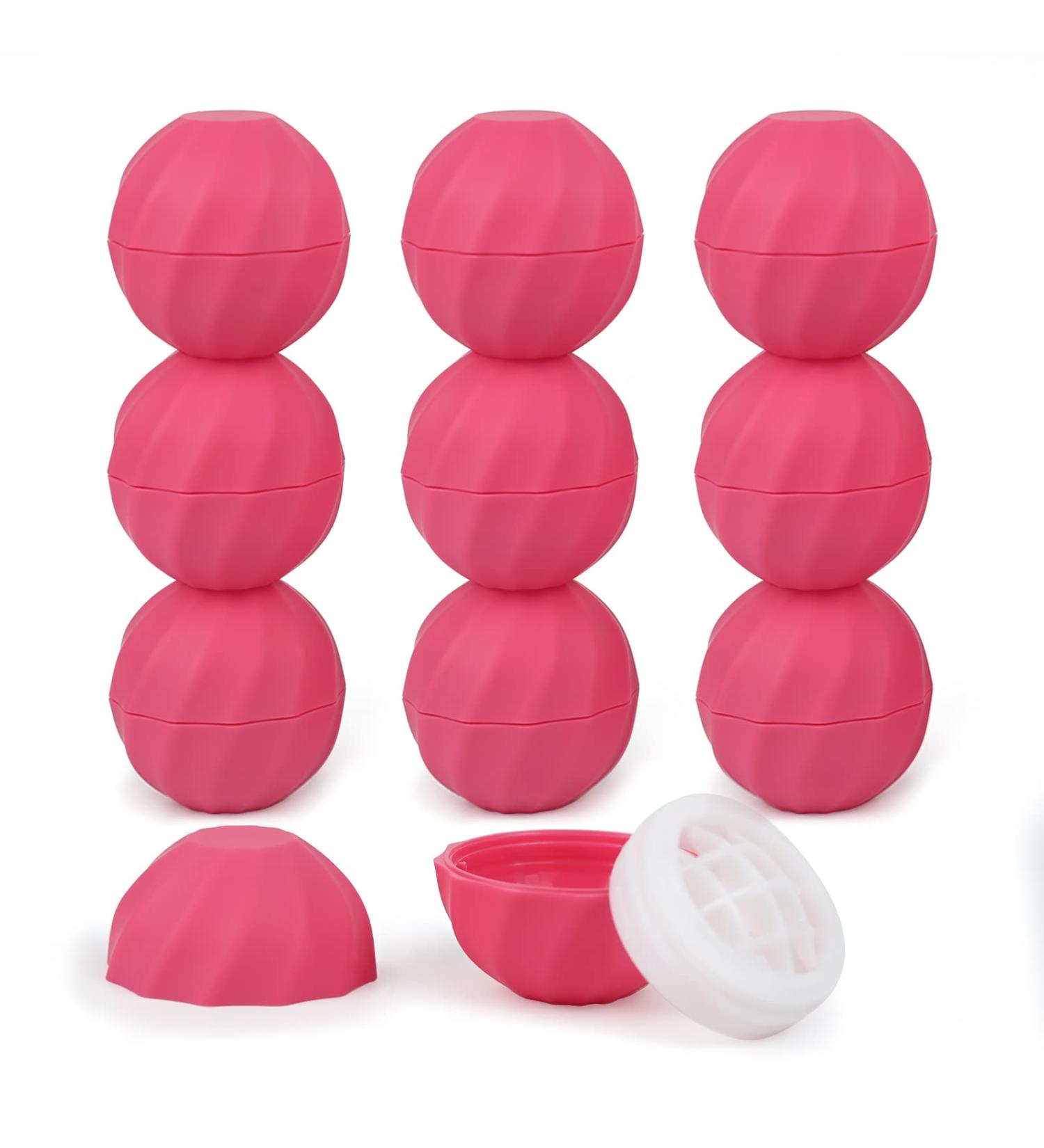 LONGWAY 0.24Oz (7ml) Empty Lip Balm Sphere Containers - Rose Red | BPA Free Chapstick Tubes for Lip Gloss - Screw Cap Lipstick Holder - Buy Online on SooperMarket.com