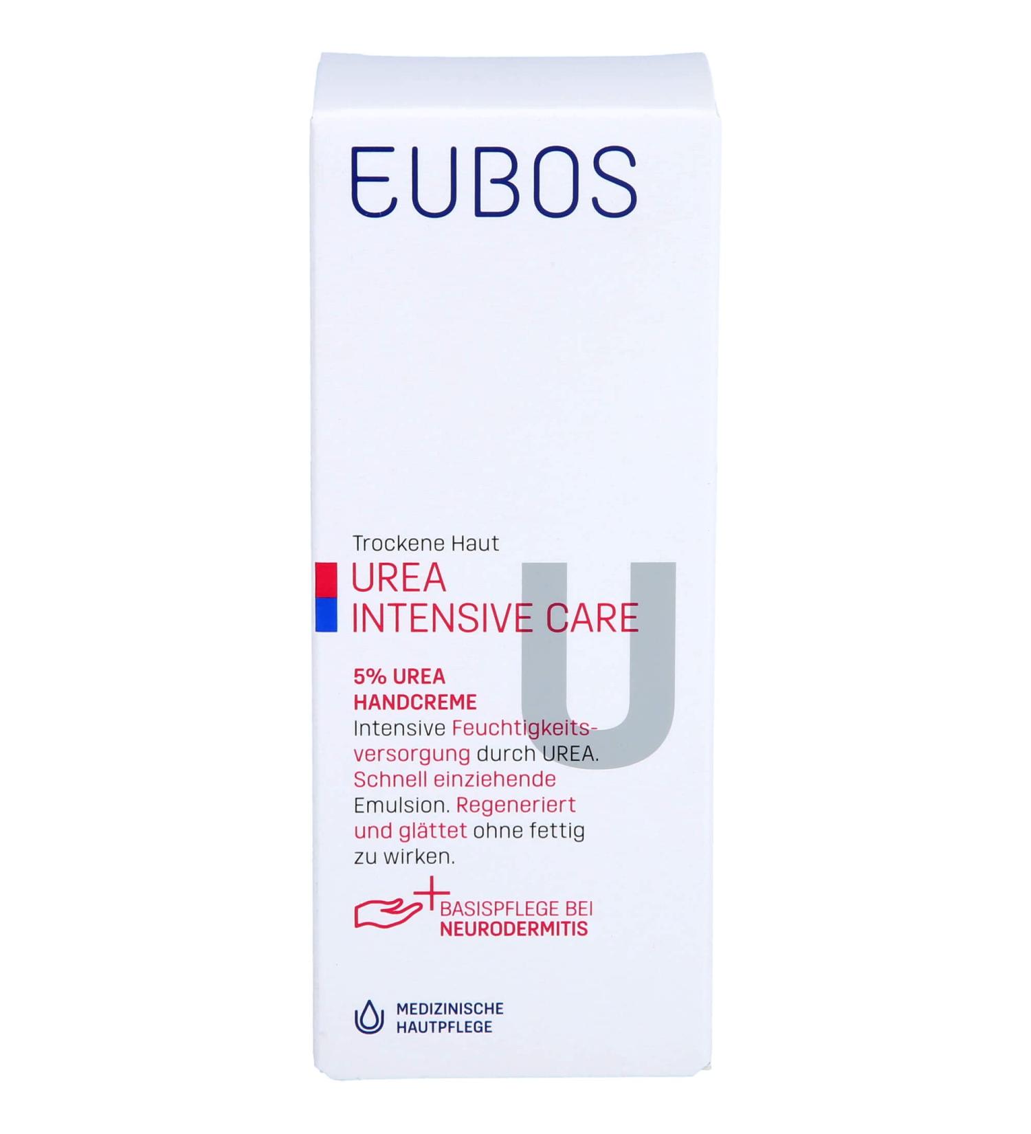 Eubos 5% Urea Hand Cream 75ml - Dermatologically Tested | Intensive Hydration for Dry Skin | Special Care Cream - Buy Online on SooperMarket.com